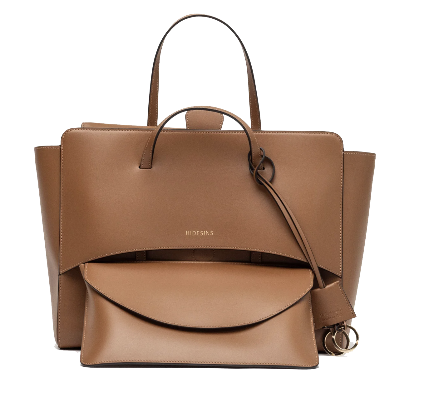 HIDESINS BAG FLAP LARGE CARAMEL