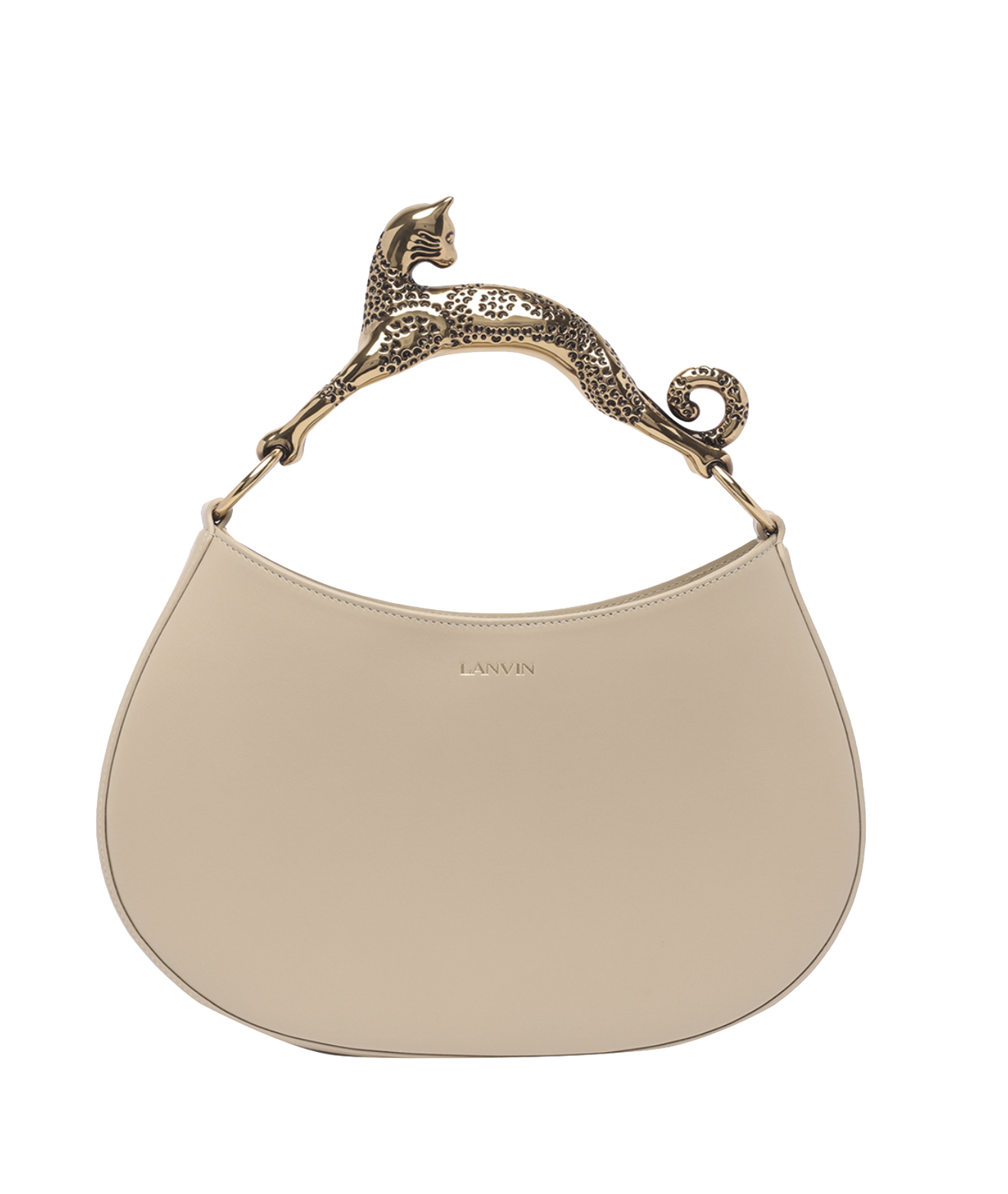 LANVIN HOBO CATHANDLE BEIGE