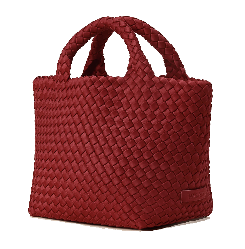 NAGHEDI ST BARTHS SMALL TOTE ROSSO