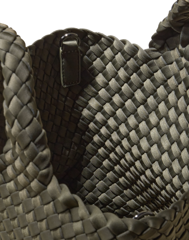 NAGHEDI ST BARTHS SMALL TOTE OLIVE