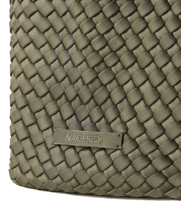 NAGHEDI ST BARTHS SMALL TOTE OLIVE