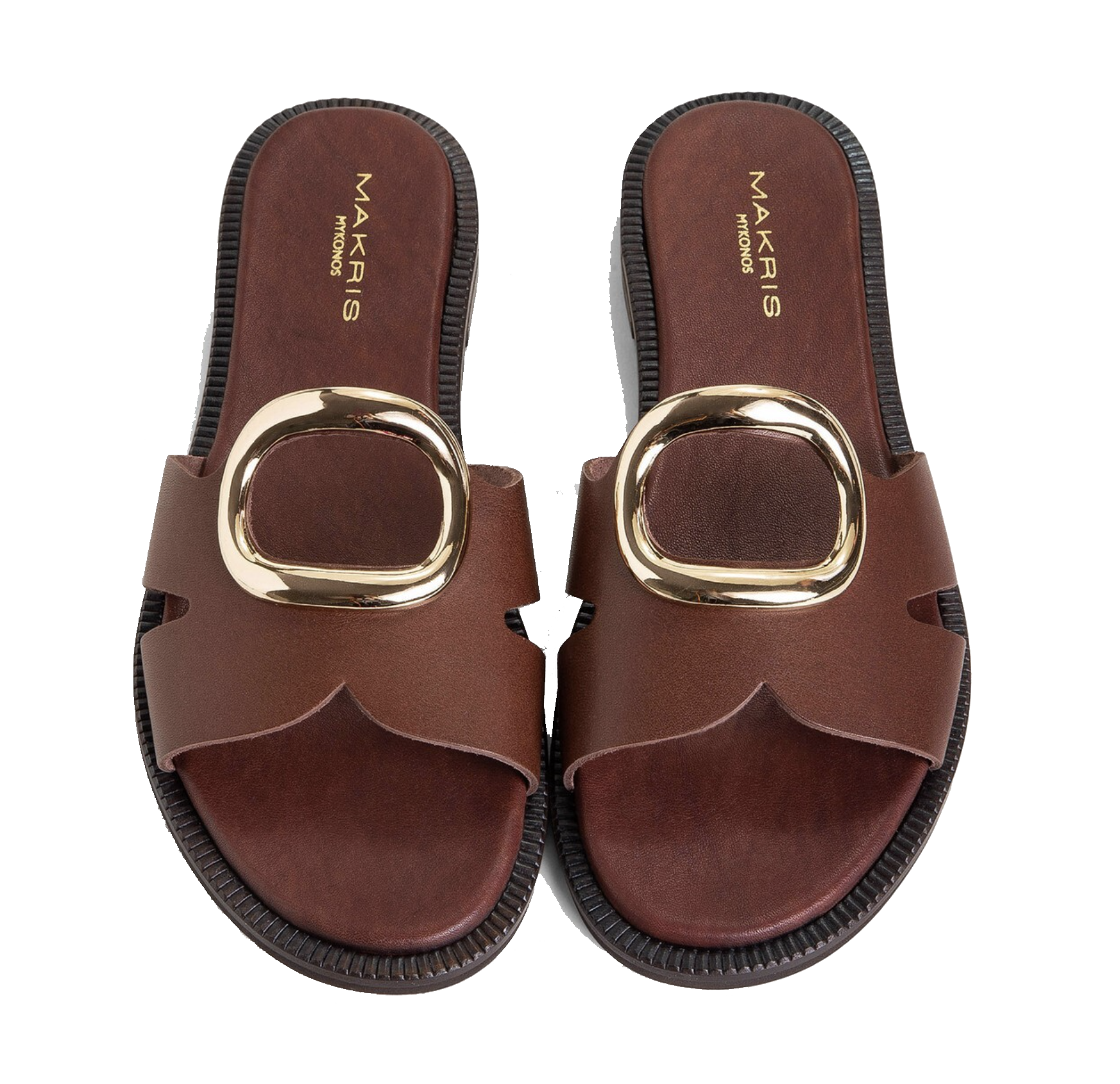 MAKRIS POSH SLIDE BROWN