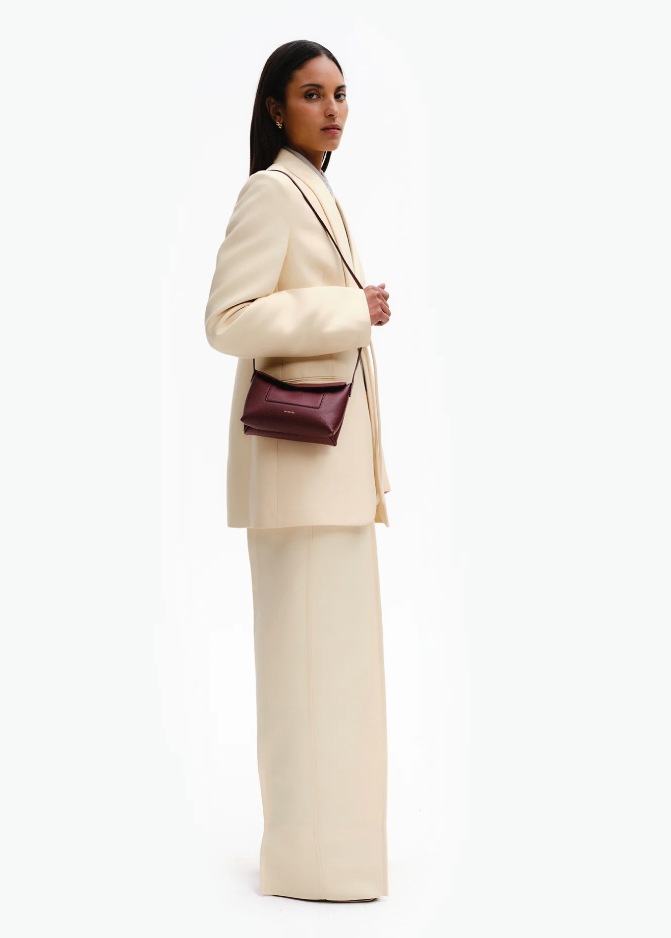 WANDLER PENELOPE SLOUCH MINI ACAI CRUST
