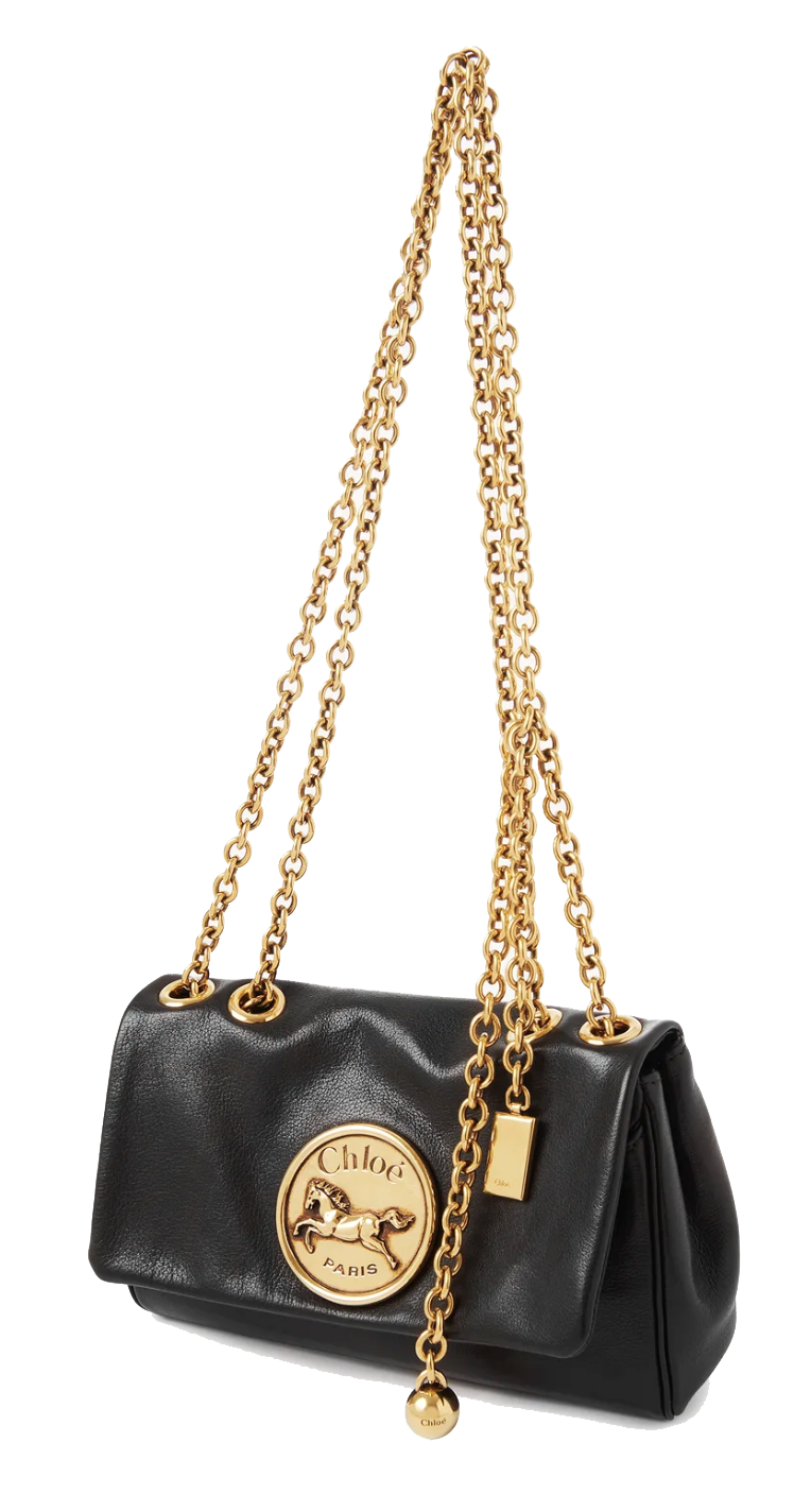 CHLOE HERITAGE SMALL CROSSBODY BLACK