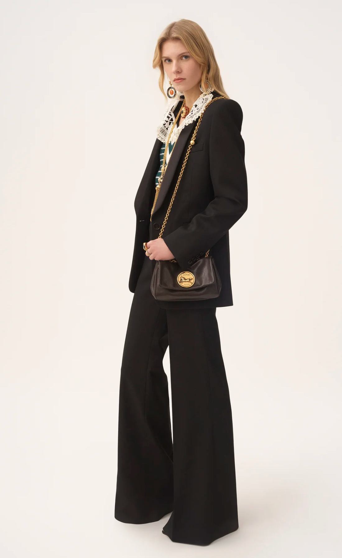 CHLOE HERITAGE SMALL CROSSBODY BLACK
