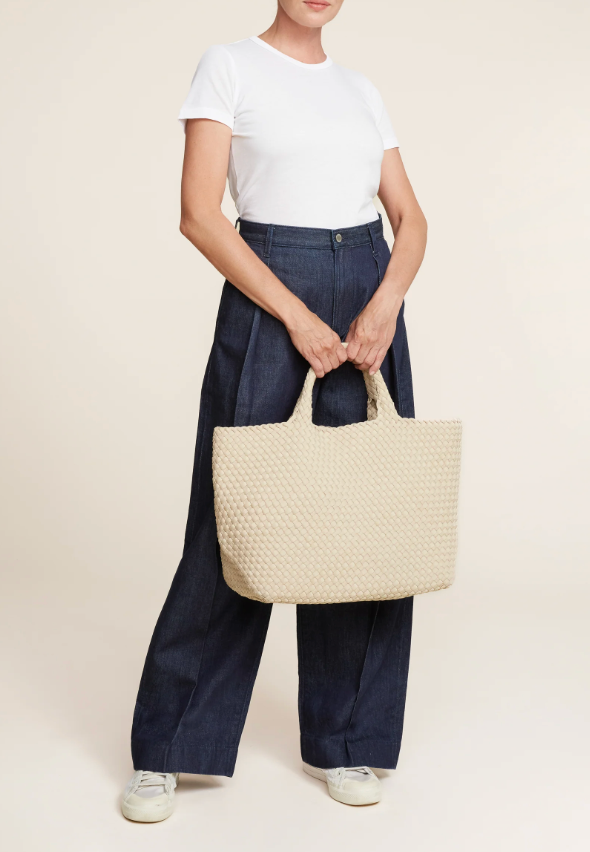 NAGHEDI ST BARTHS LARGE TOTE ECRU