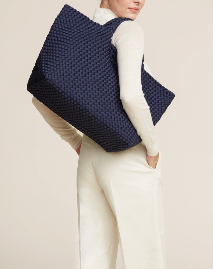 NAGHEDI ST BARTHS LARGE TOTE INK BLUE