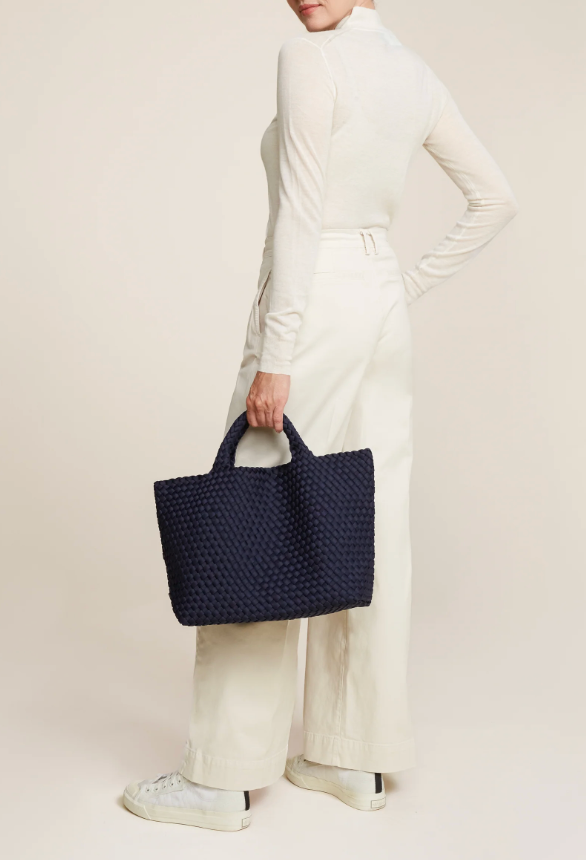 NAGHEDI ST BARTHS MEDIUM TOTE INK BLUE