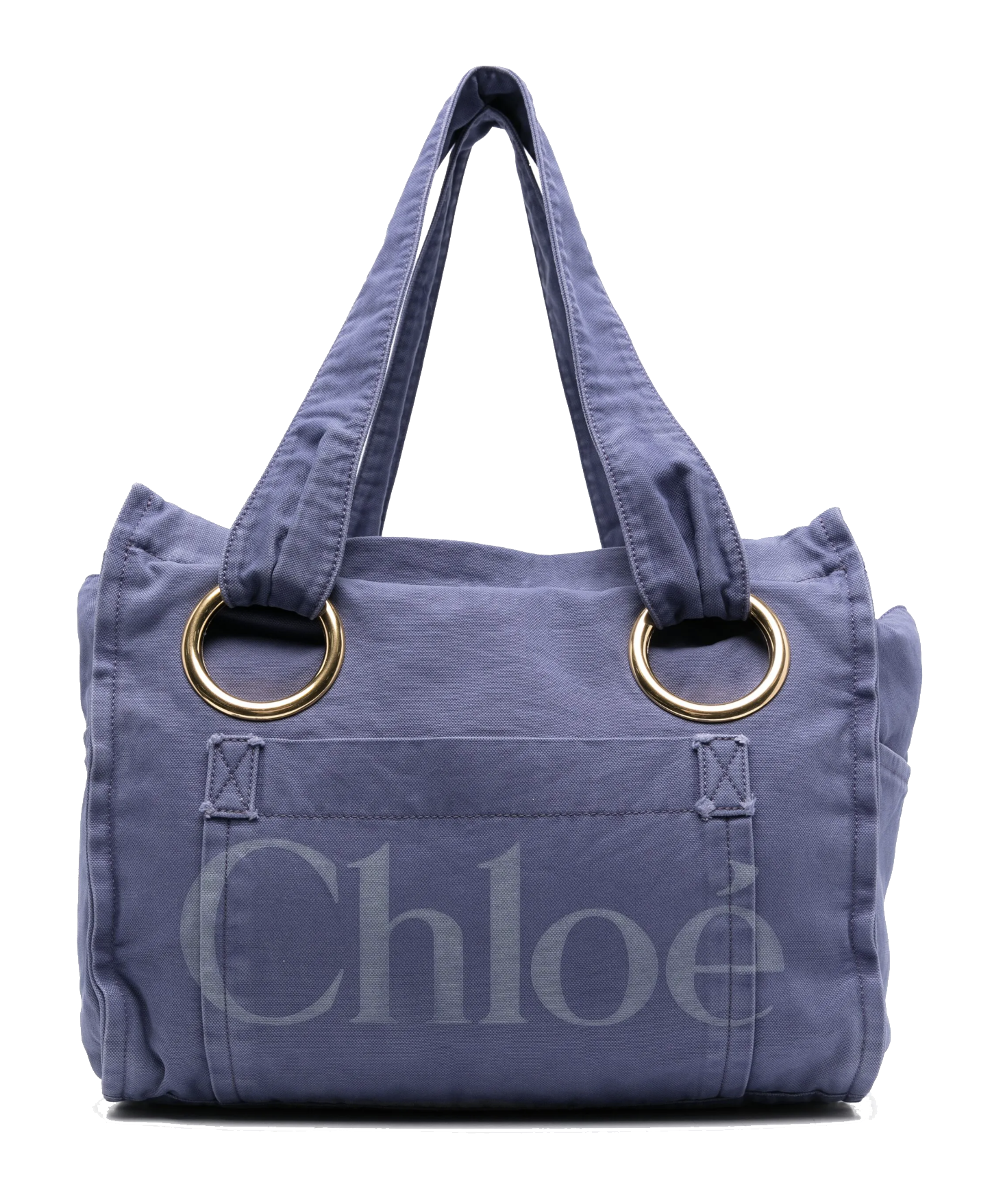 CHLOE PLAGE MEDIUM TOTE EVENING BLUE