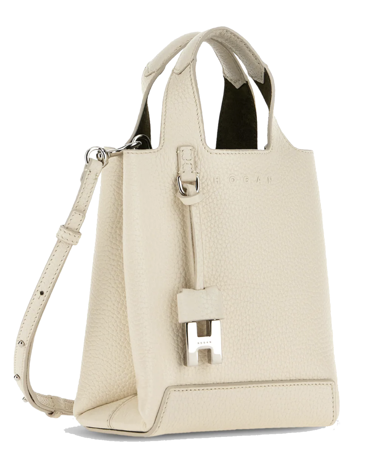 HOGAN SHOPPING BAG MINI IVORY