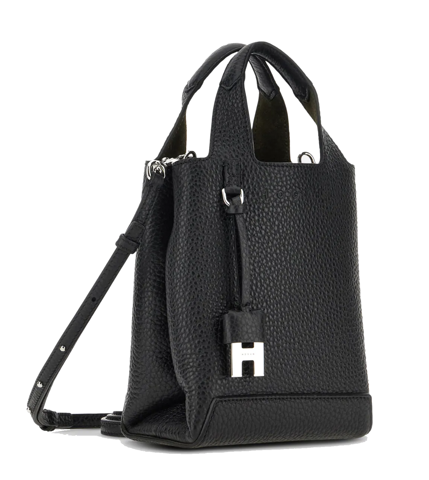 HOGAN SHOPPING BAG MINI BLACK
