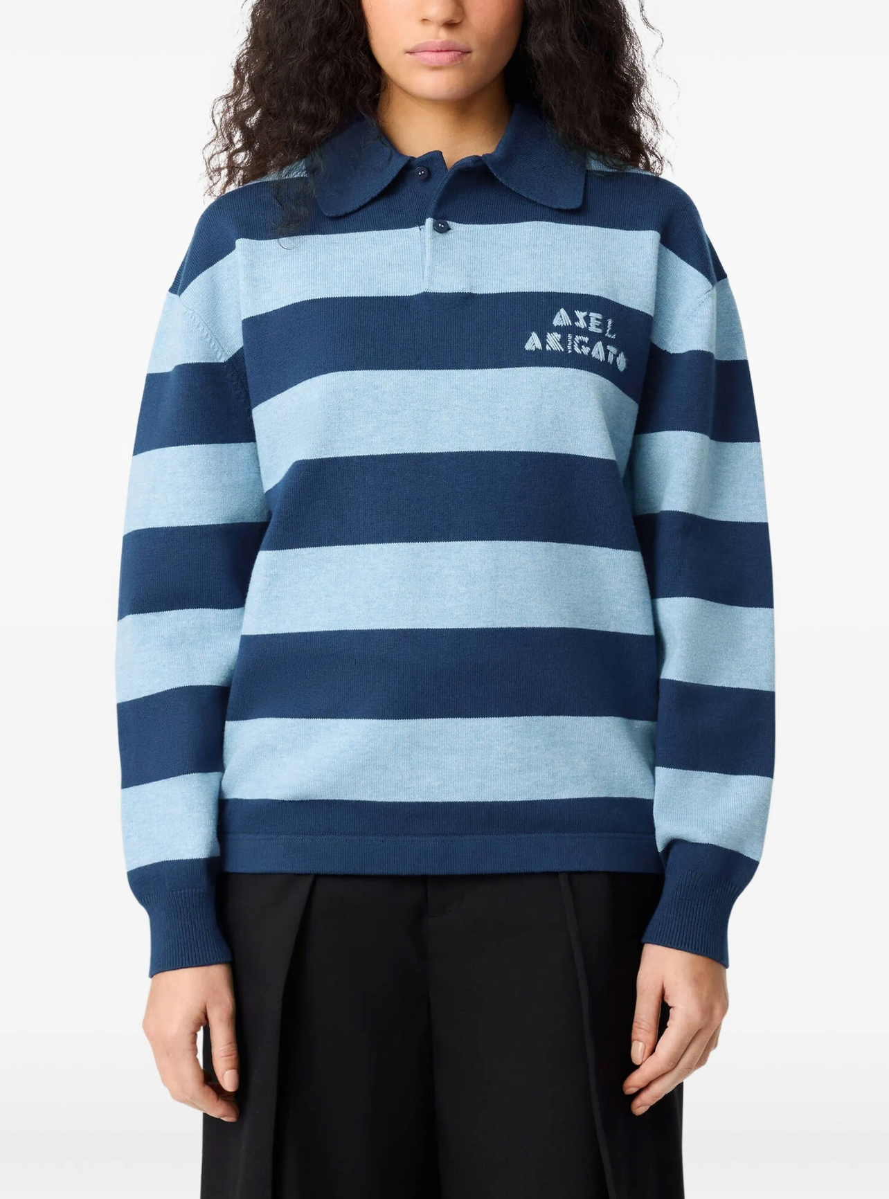 AXEL ARIGATO FREY POLO SWEARER NAVY BLUE
