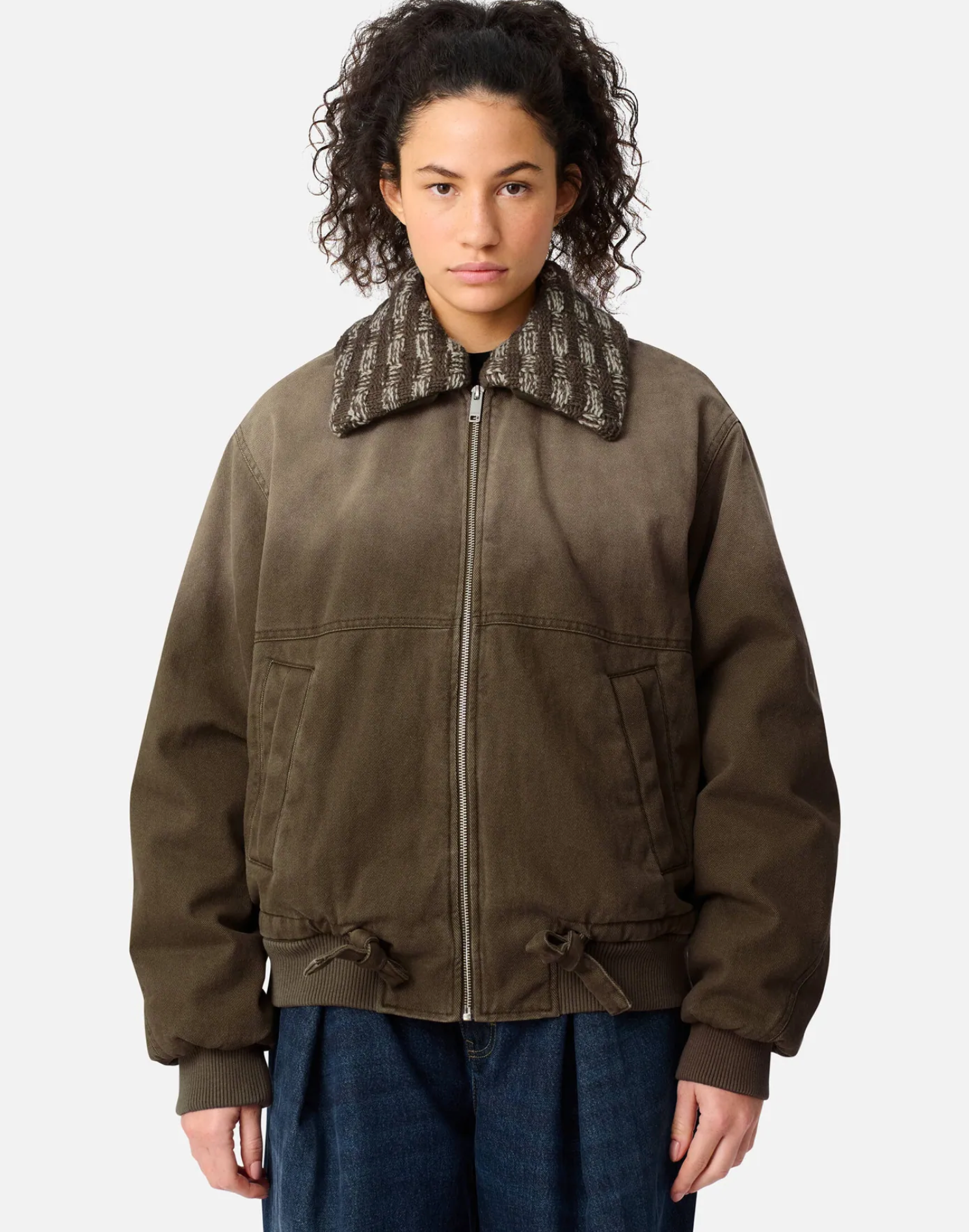 AXEL ARIGATO AXIS DENIM JACKET BROWN