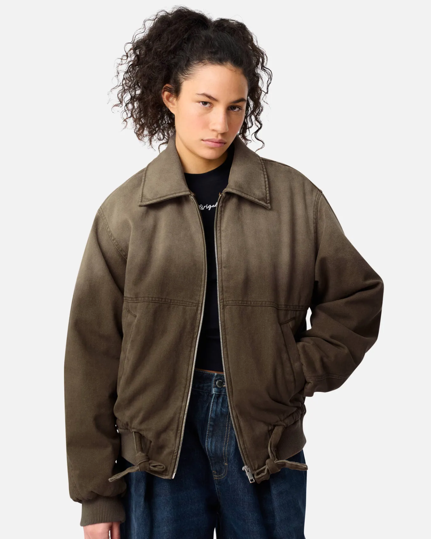 AXEL ARIGATO AXIS DENIM JACKET BROWN