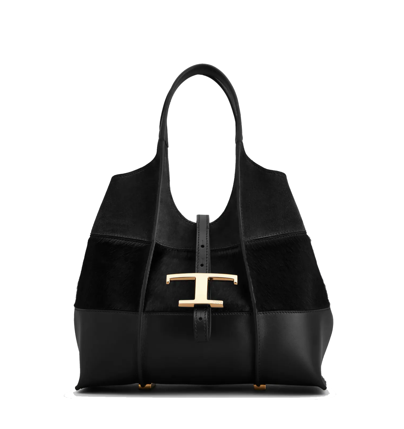 TOD'S T TIMELESS SHOPPING BAG BLACK