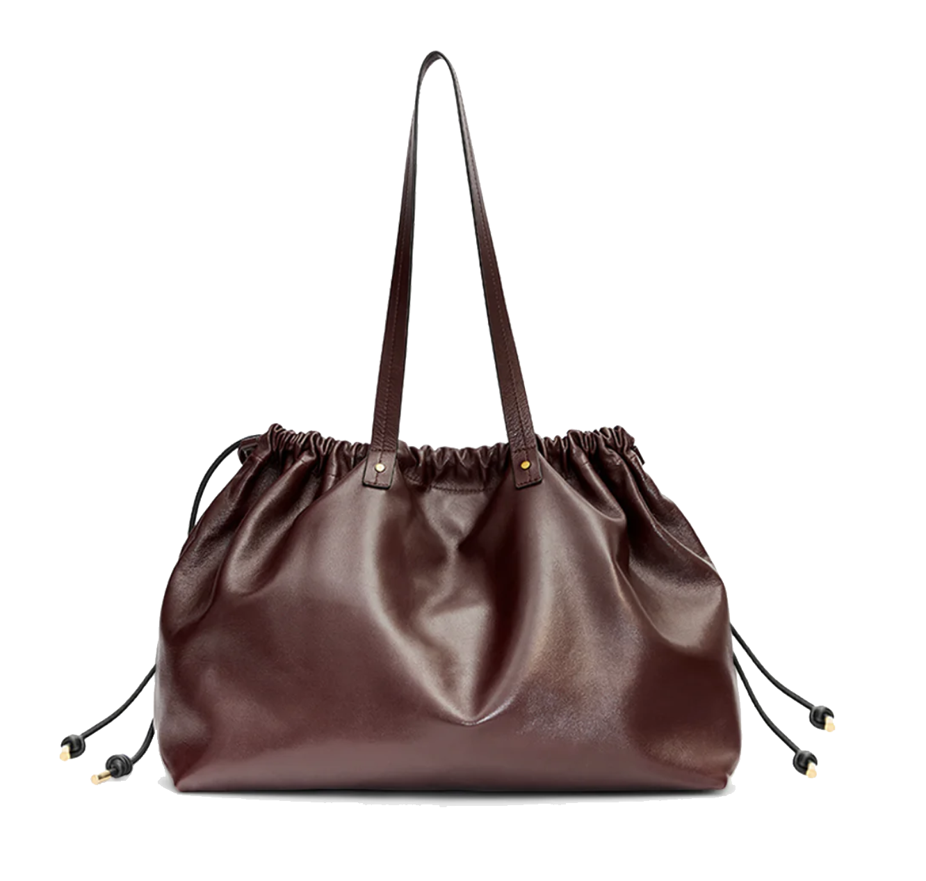 ISABEL MARANT SILVEN SHOPPER BURGUNDY