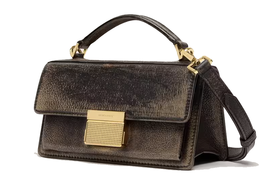 GOLDEN GOOSE VENEZIA SMALL BAG VINTAGE BLACK