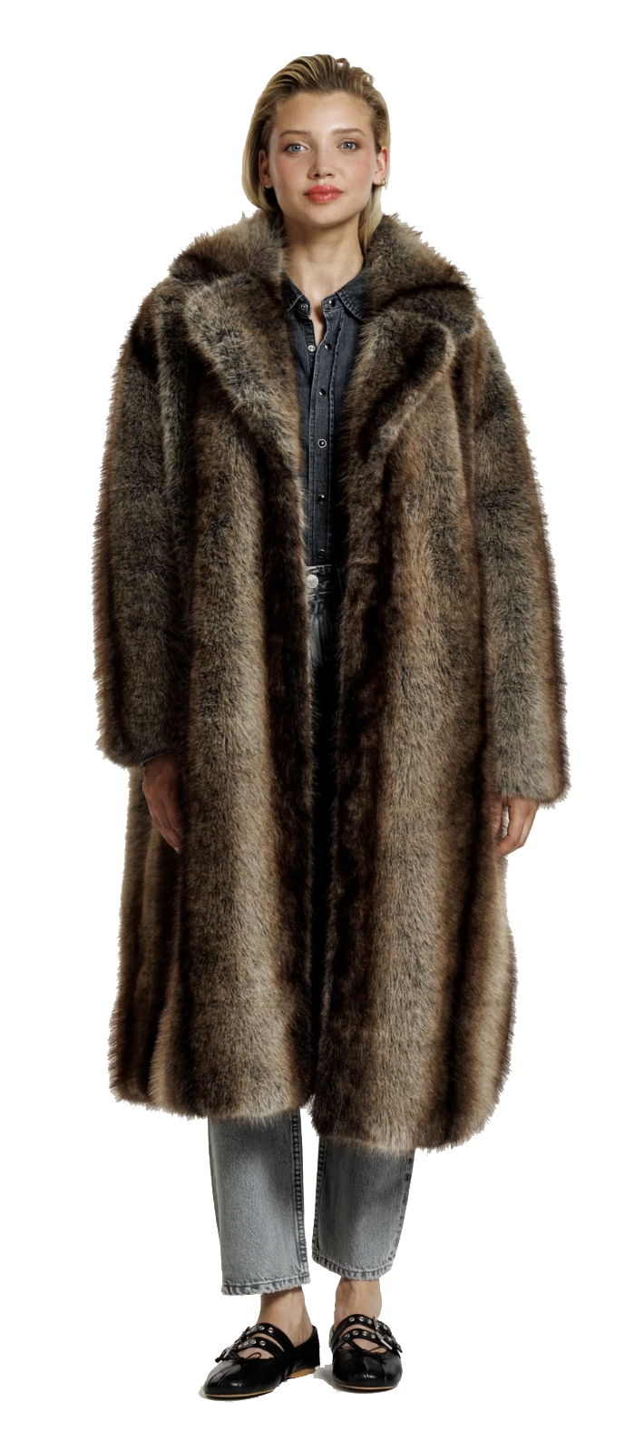 ALTER EGO CHER FAUX FUR BROWN
