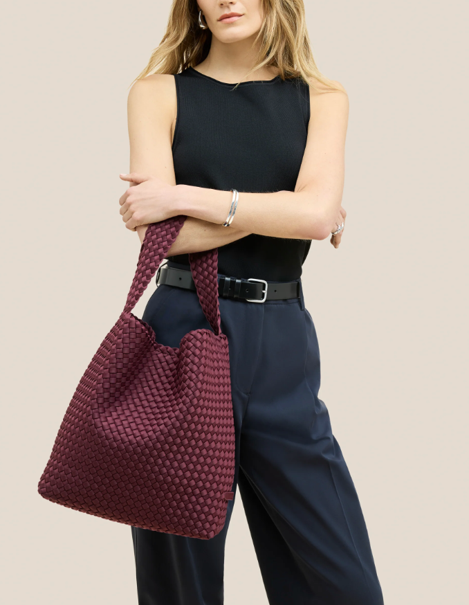 NAGHEDI NOMAD HOBO MEDIUM BORDEAUX