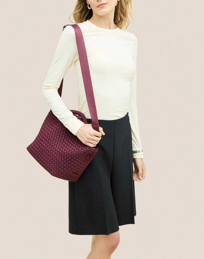 NAGHEDI ST.BARTHS SMALL TOTE BORDO