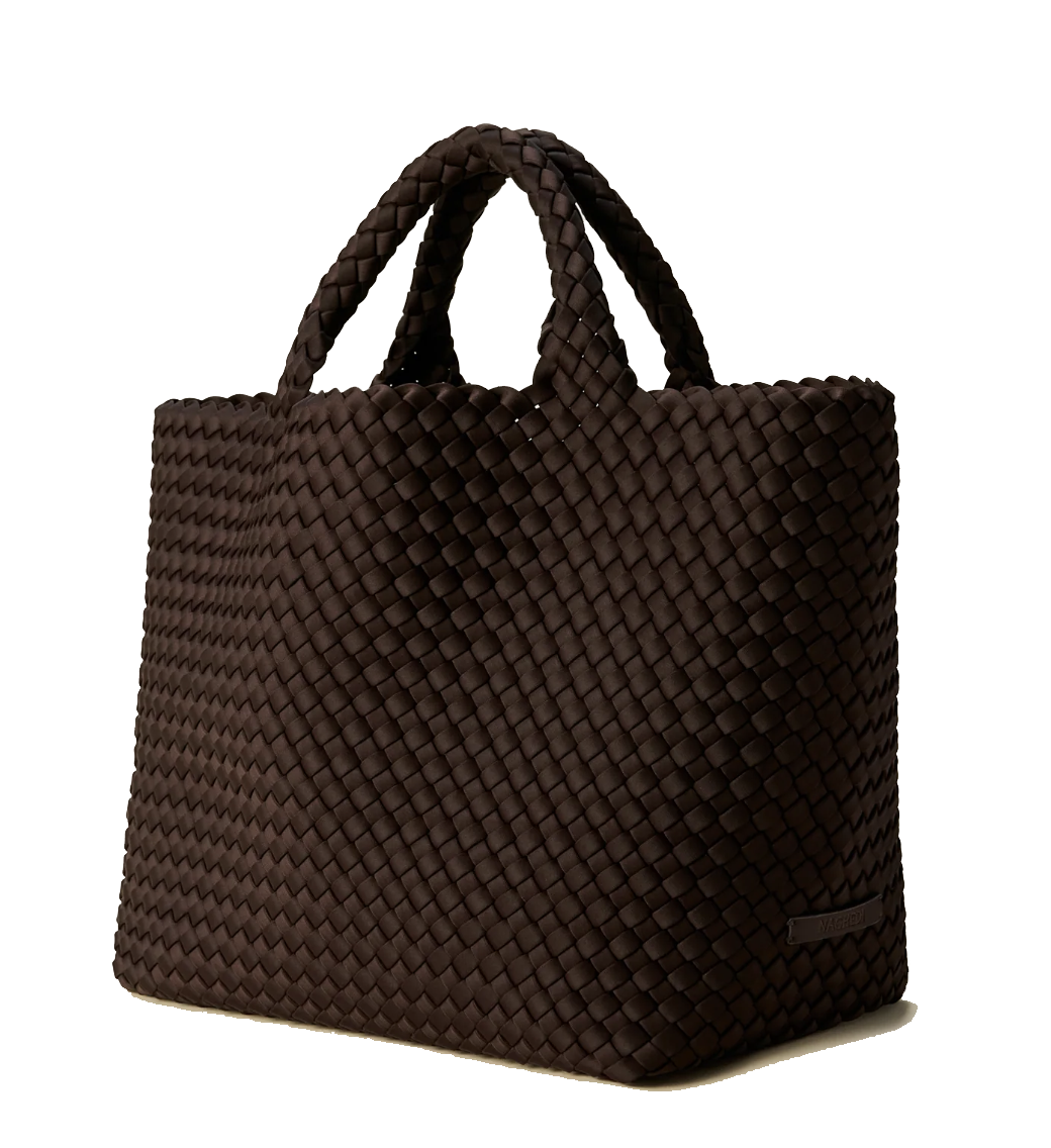 NAGHEDI ST.BARTHS MEDIUM TOTE CHOCOLATE