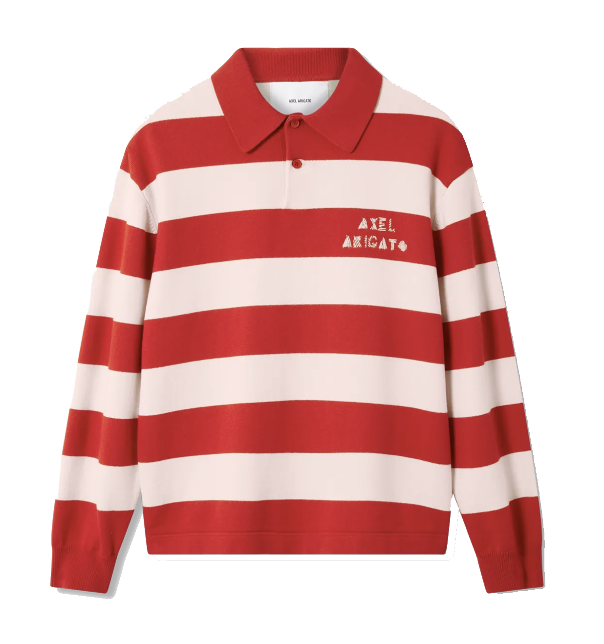 AXEL ARIGATO FREY POLO SWEARER RED LIGHT PINK