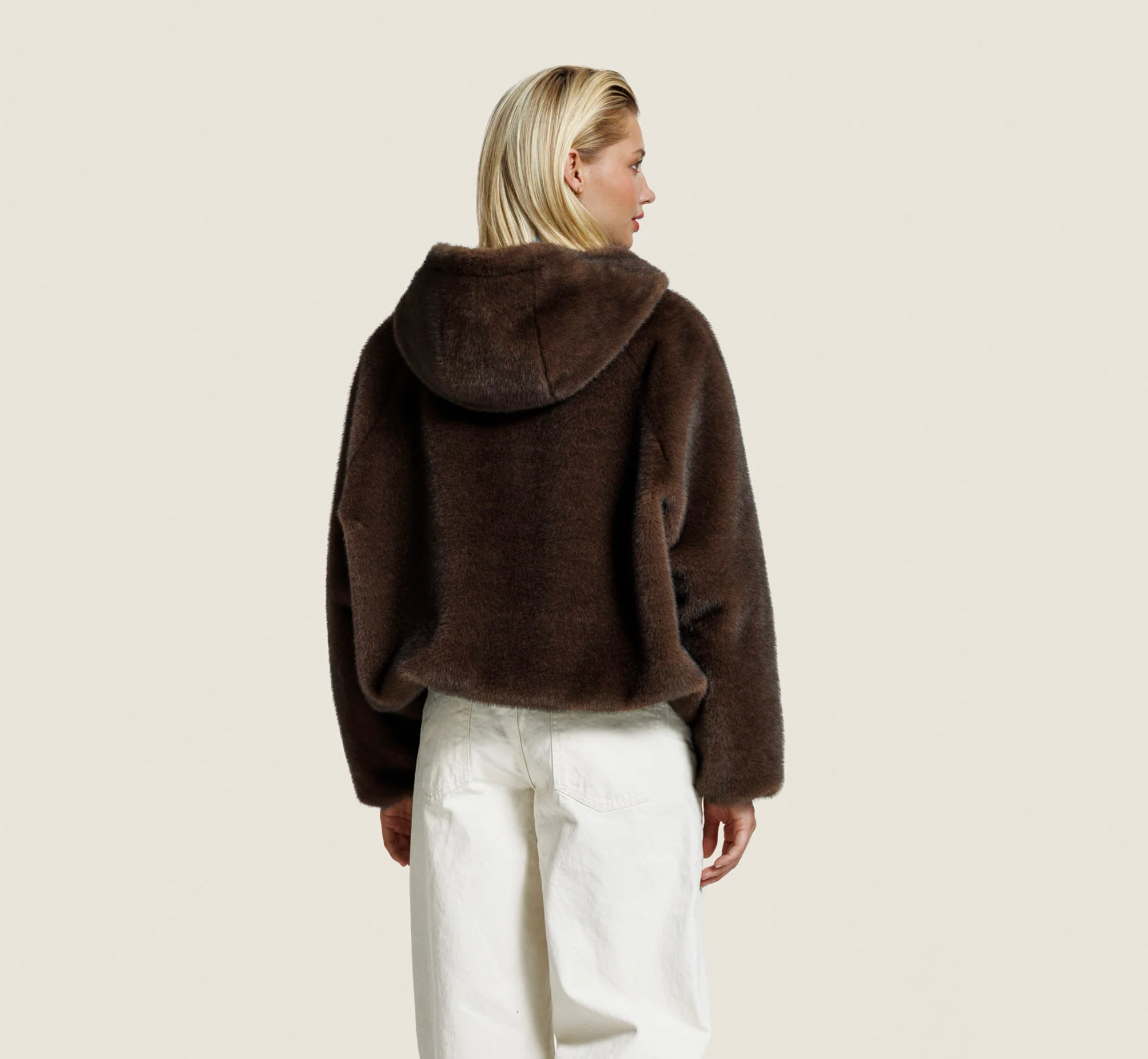 ALTER EGO JADA FAUX MINK COFFEE
