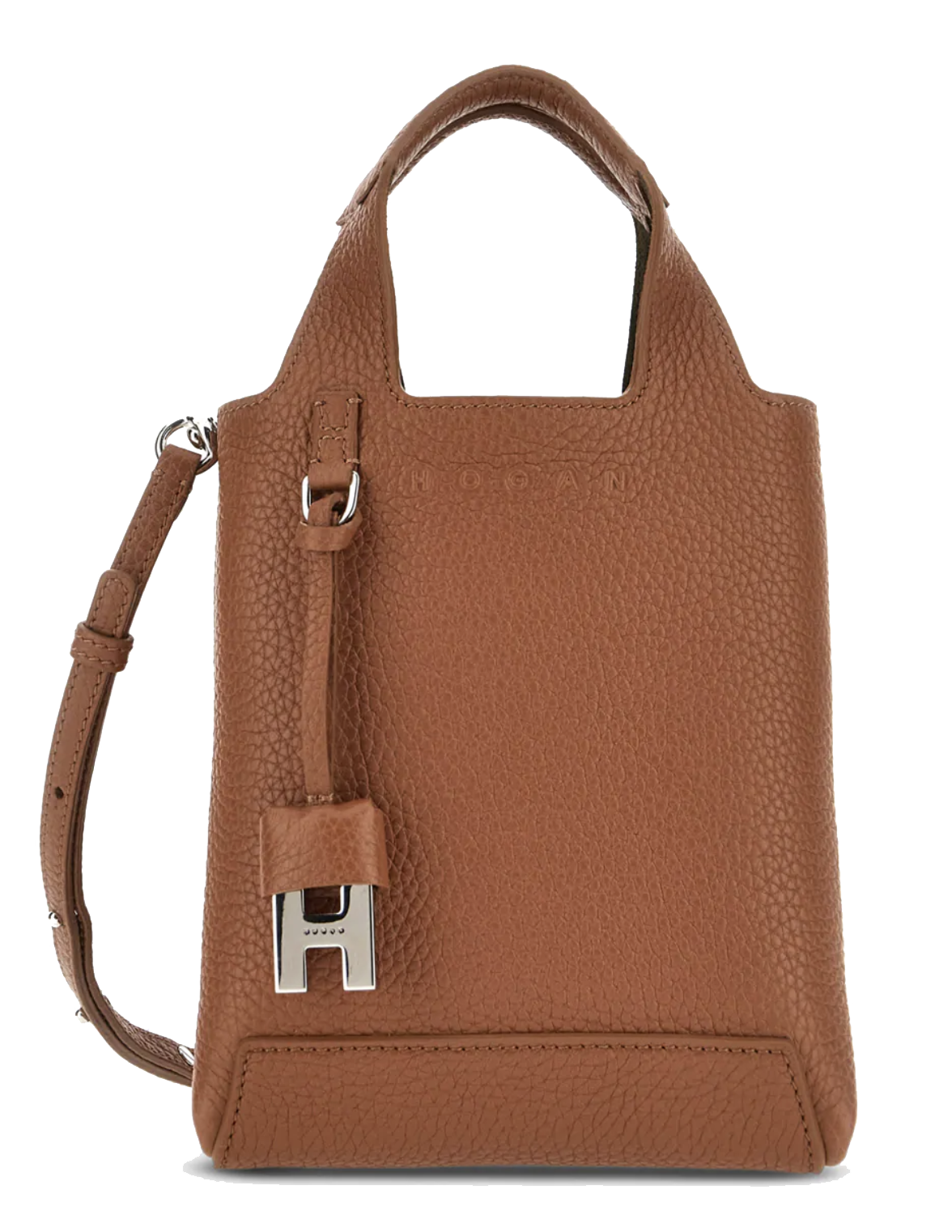 HOGAN SHOPPING BAG MINI COGNAC