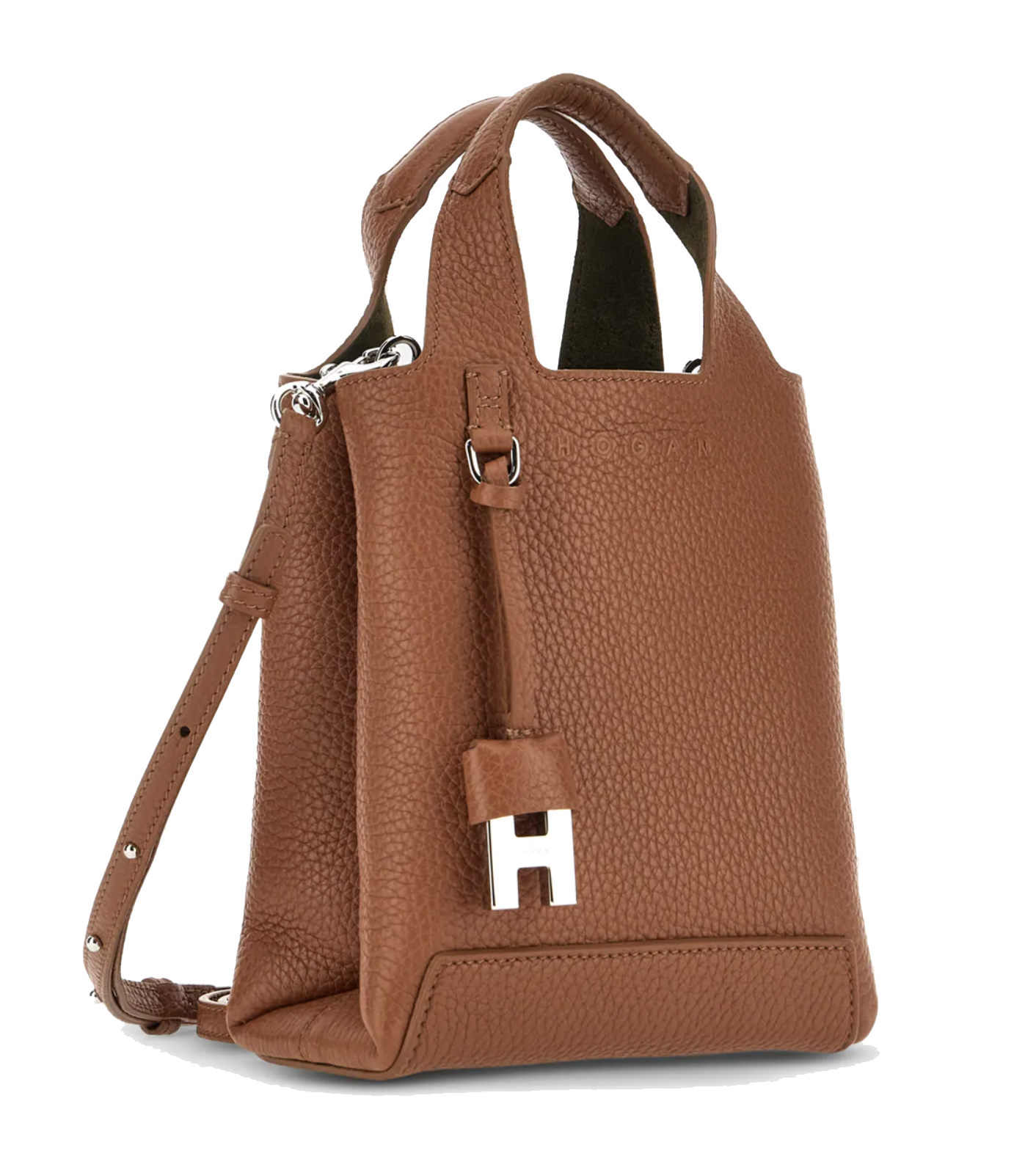 HOGAN SHOPPING BAG MINI COGNAC