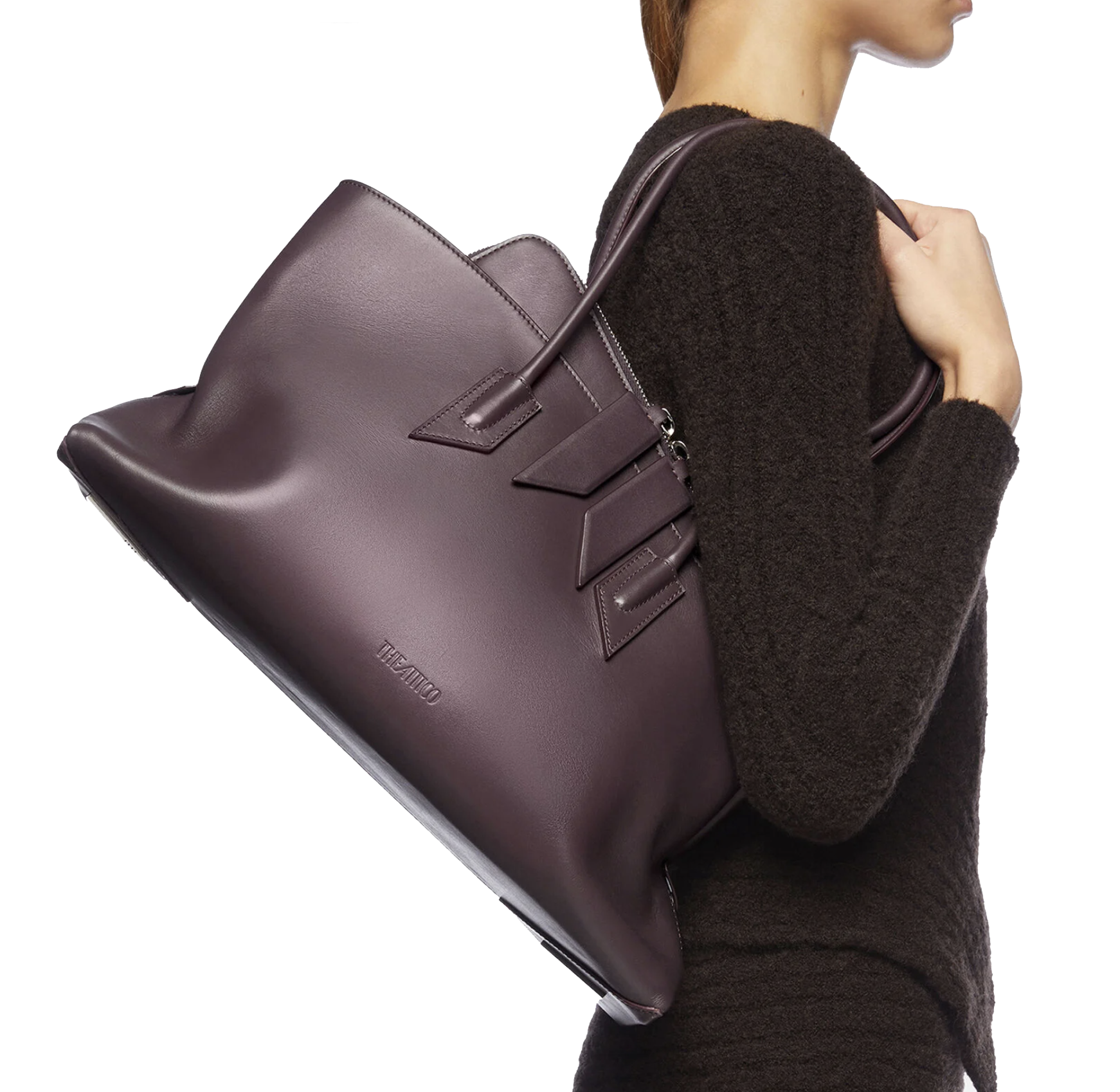 THE ATTICO PASSEGGIATA MEDIUM PLUM