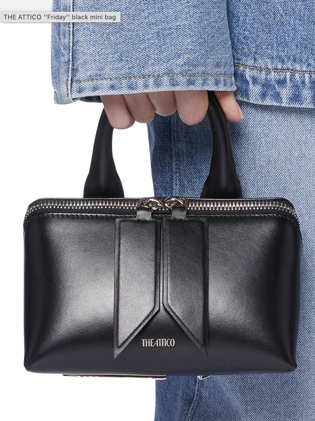 THE ATTICO FRIDAY MINI BAG BLACK