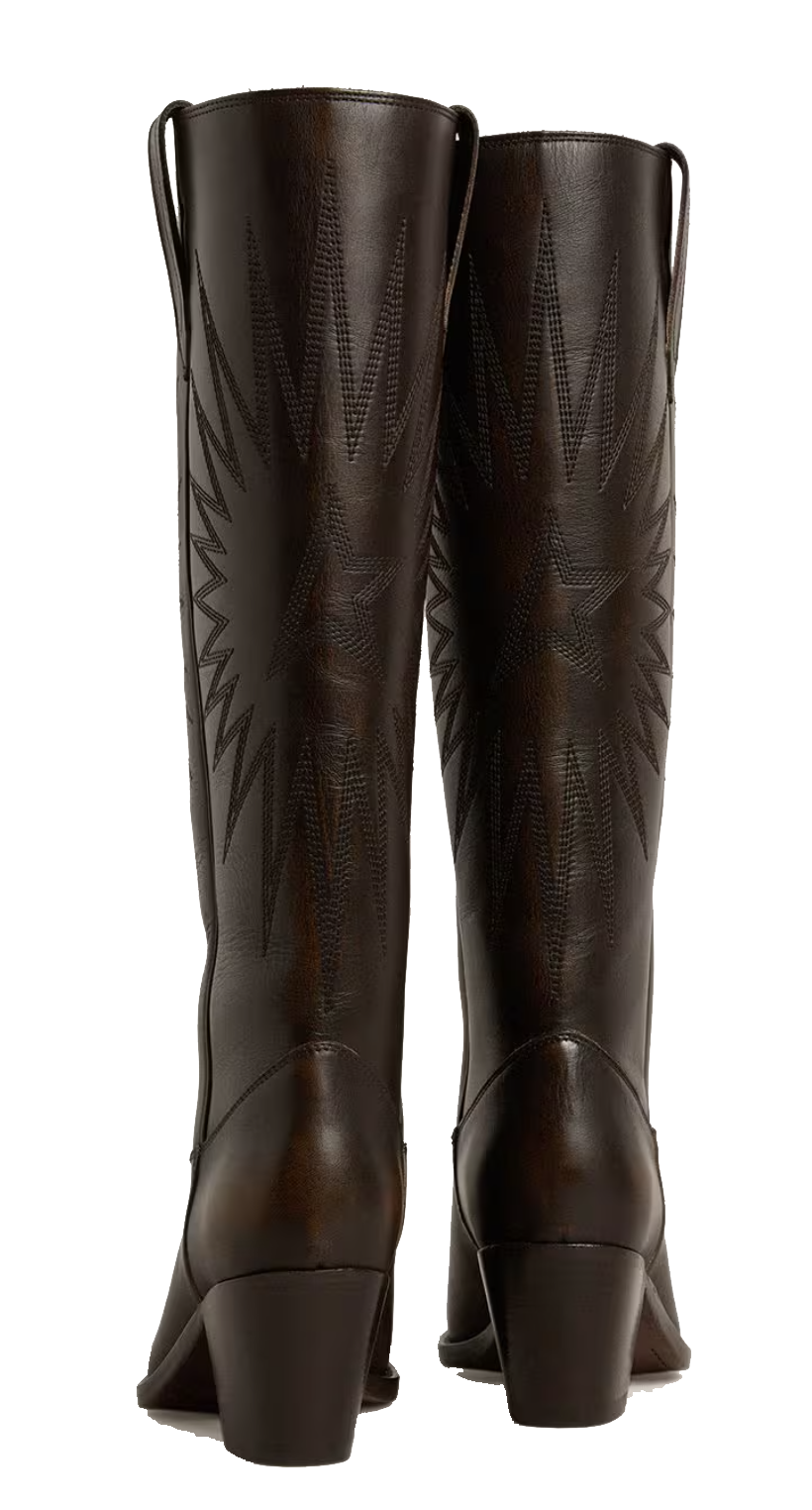 GOLDEN GOOSE '70 S WISH STAR DARK BROWN