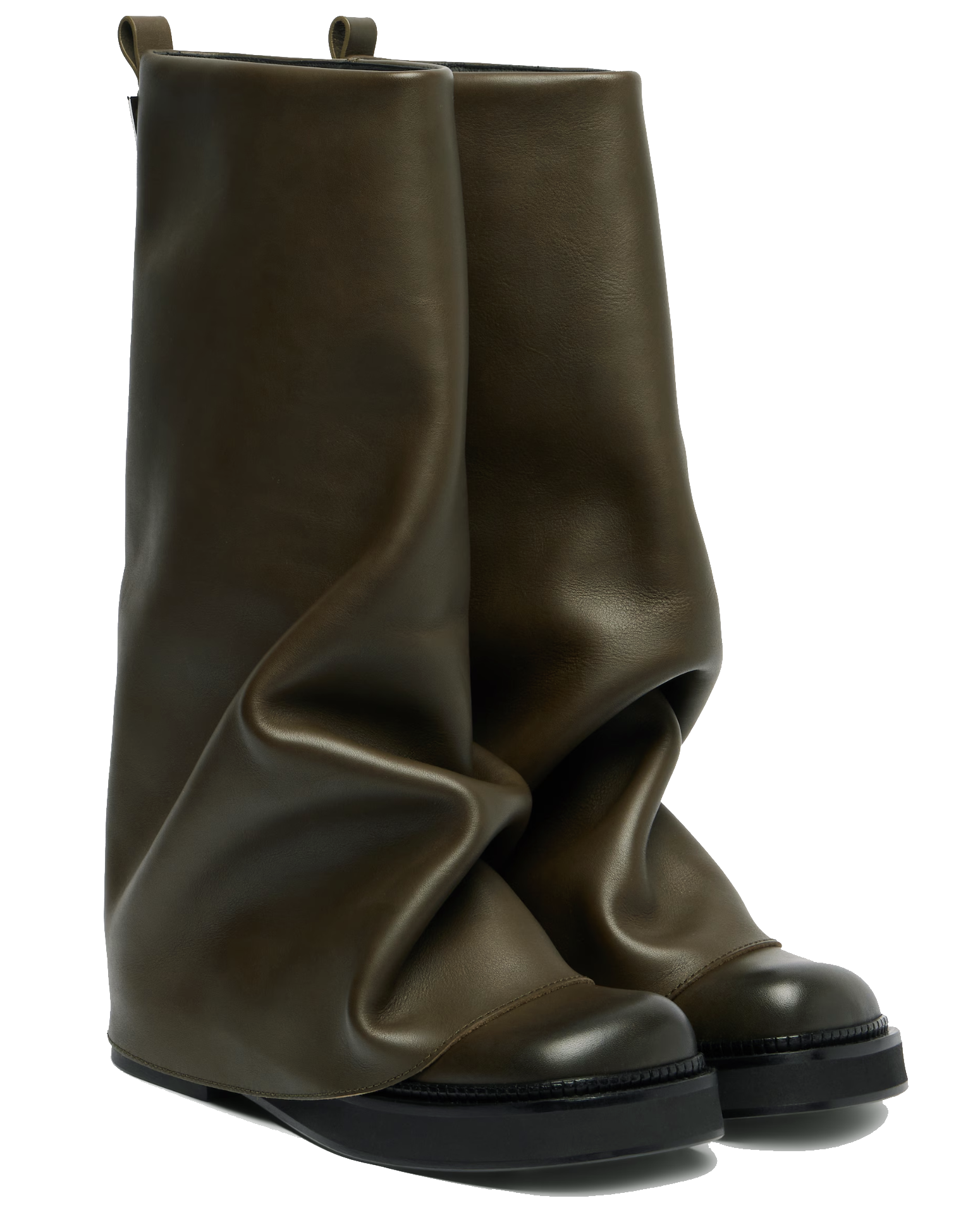 THE ATTICO ROBIN COMBAT GREEN FADE