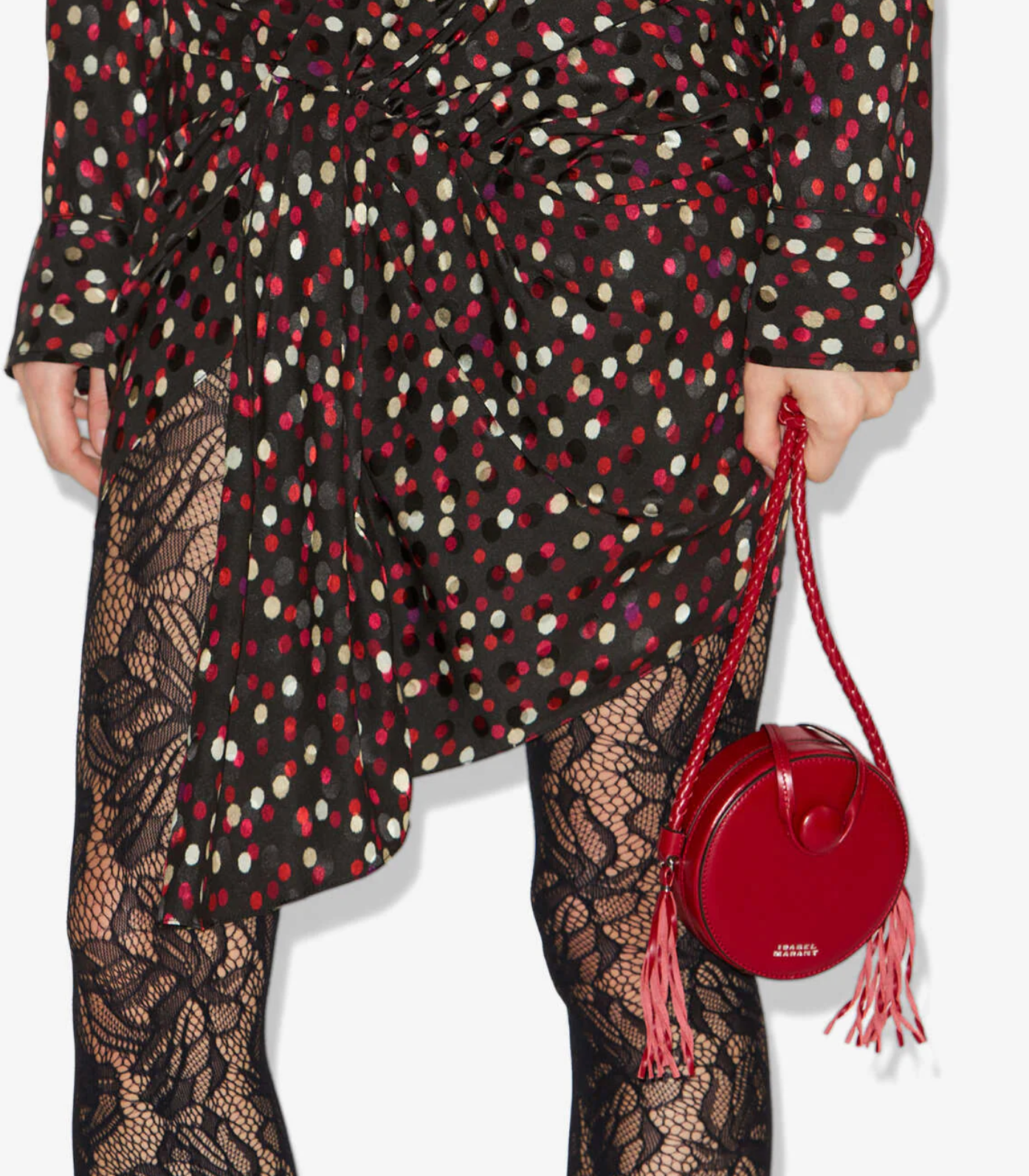ISABEL MARANT HOUNA MINI BAG RED