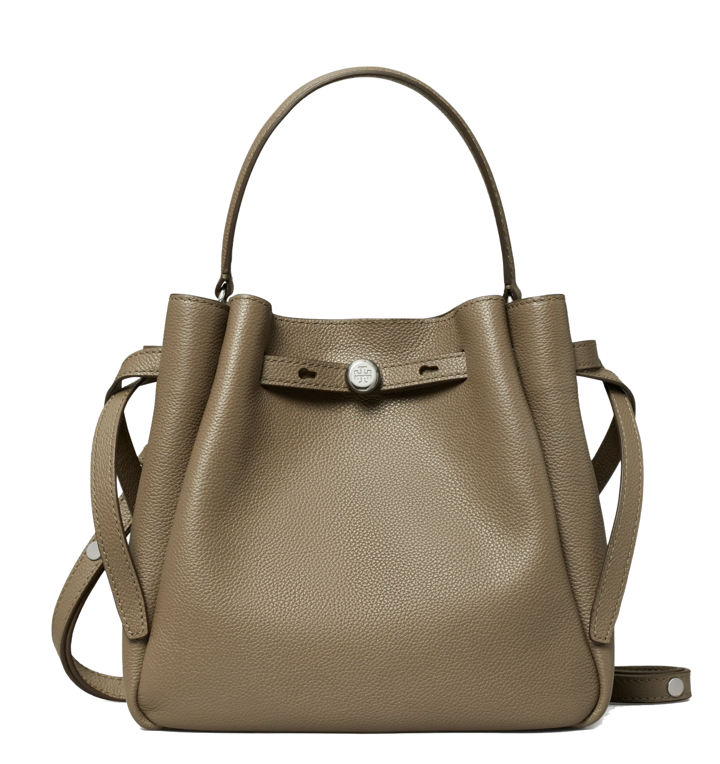 TORY BURCH ROMY BUCKET WILD MUSHROOM
