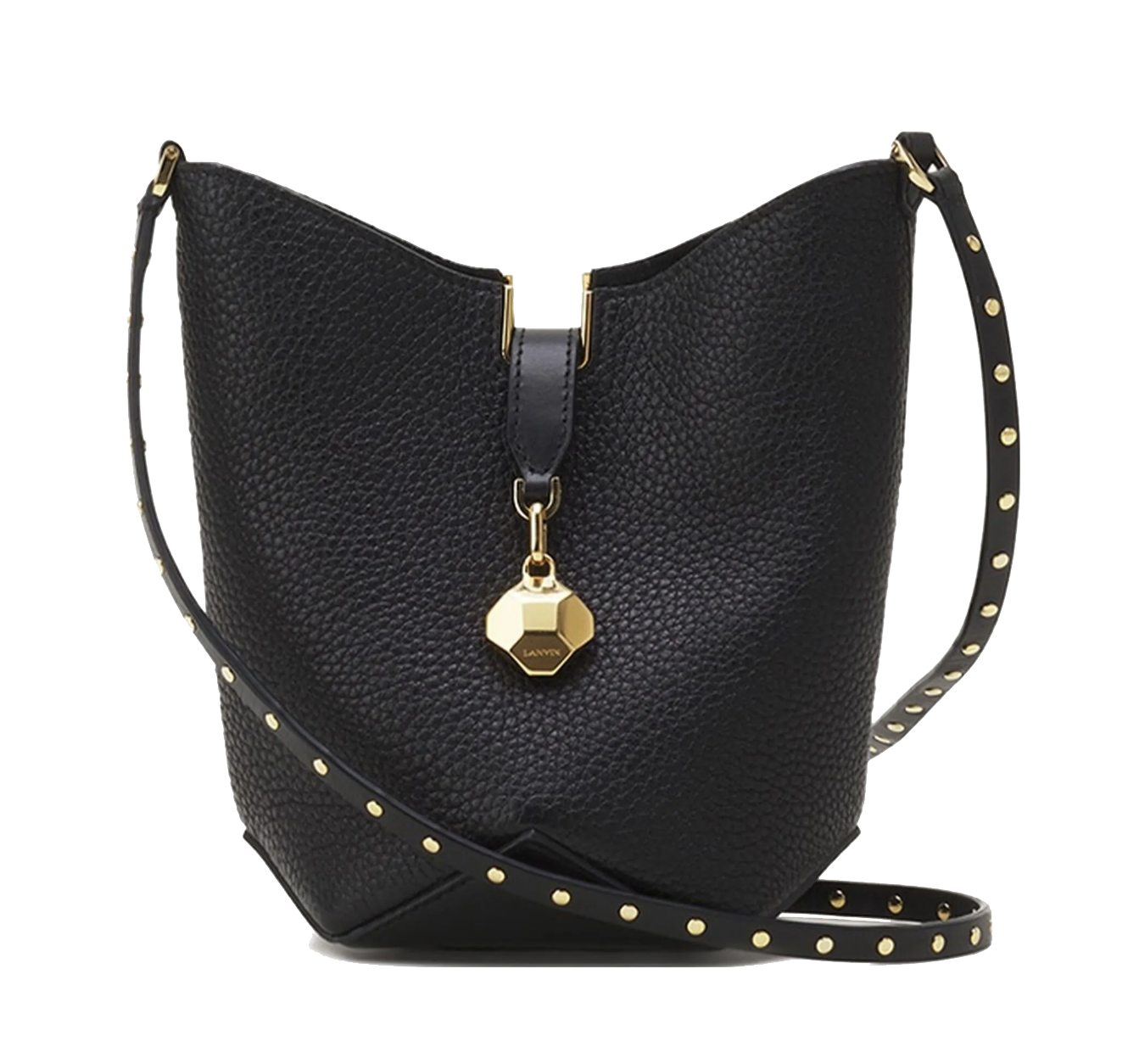 LANVIN CATCH NANO LEATHER BUCKET BAG