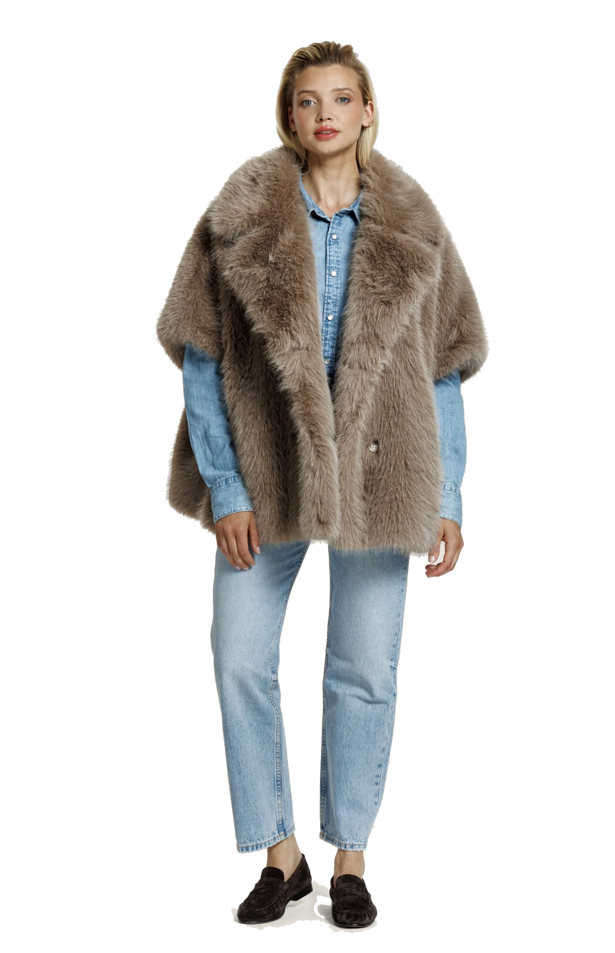 ALTER EGO ELIN PONCHO TAUPE