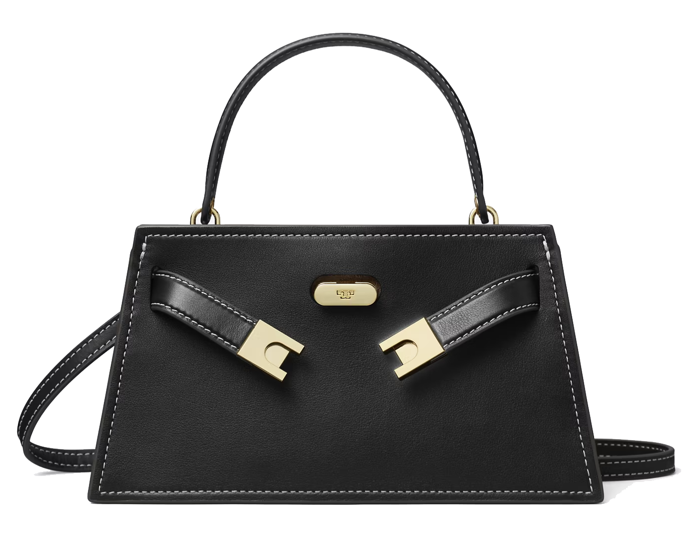 TORY BURCH LEE PEBBLE MINI HANDLE BLACK