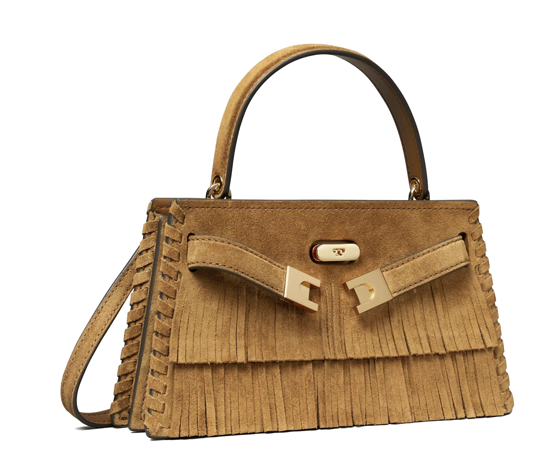 TORY BURCH MINI LEE RADZIWILL SUEDE FRINGE