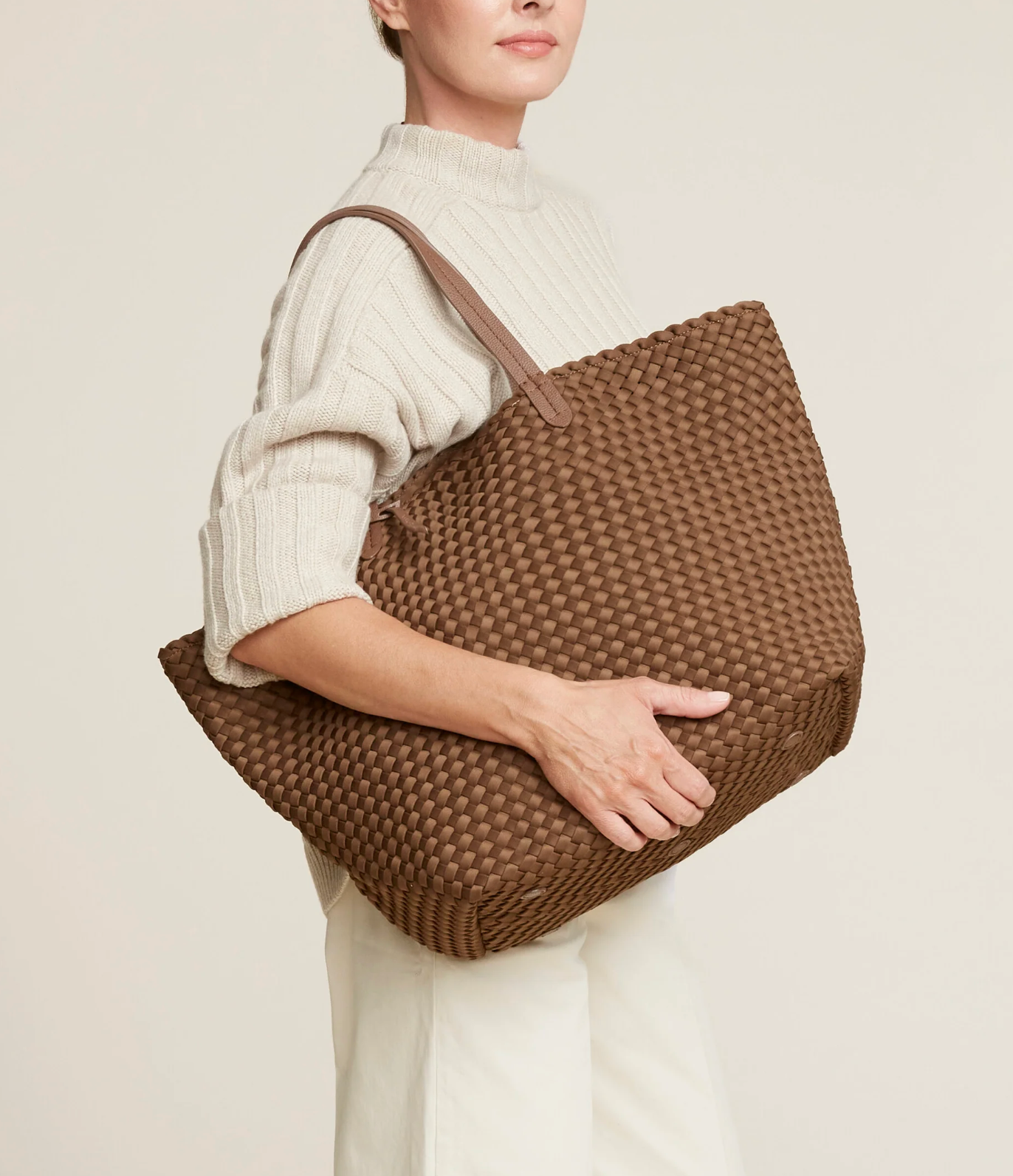 NAGHEDI JETSETTER LARGE TOTE MINK