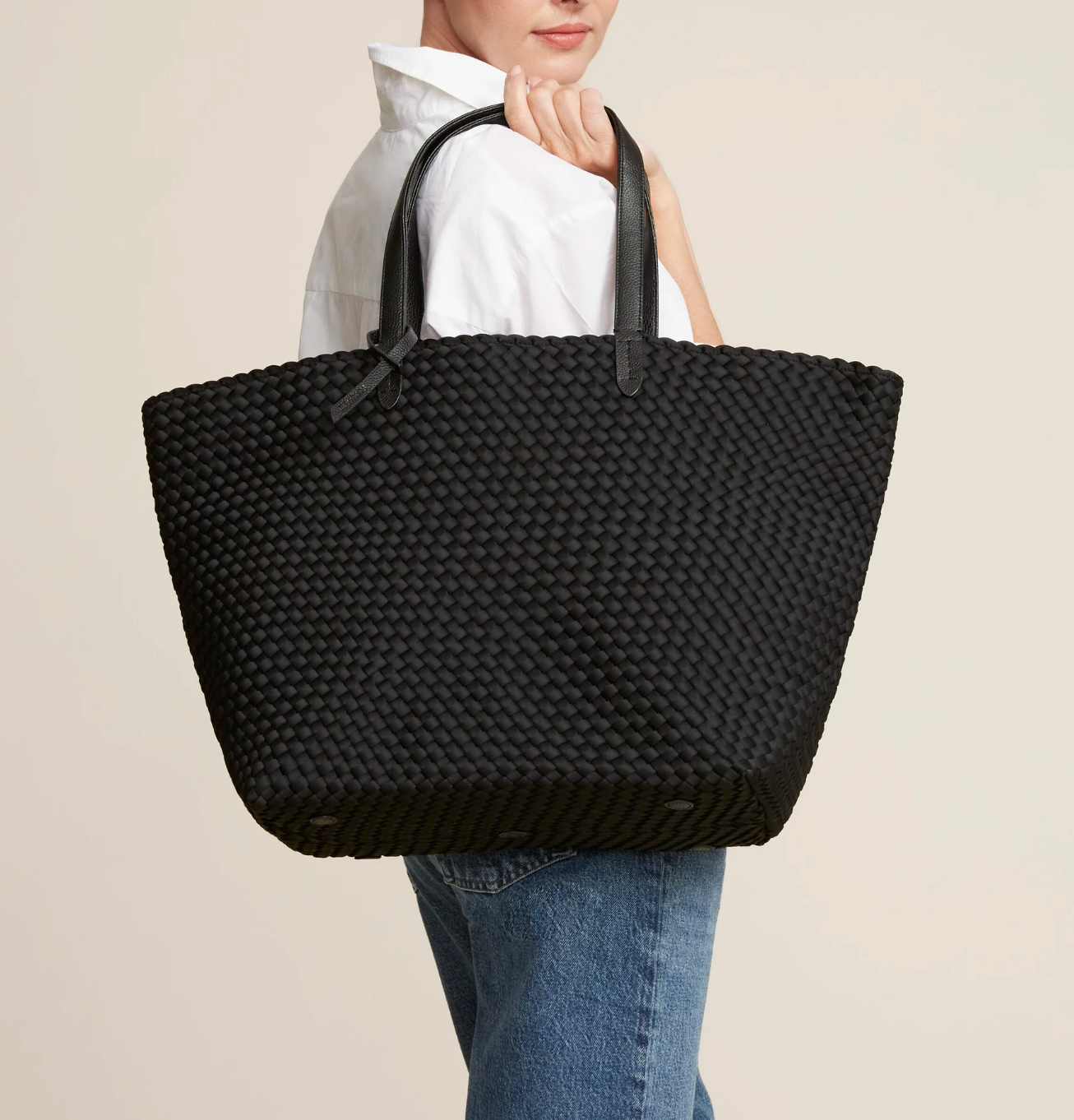 NAGHEDI JETSETTER LARGE TOTE ONYX