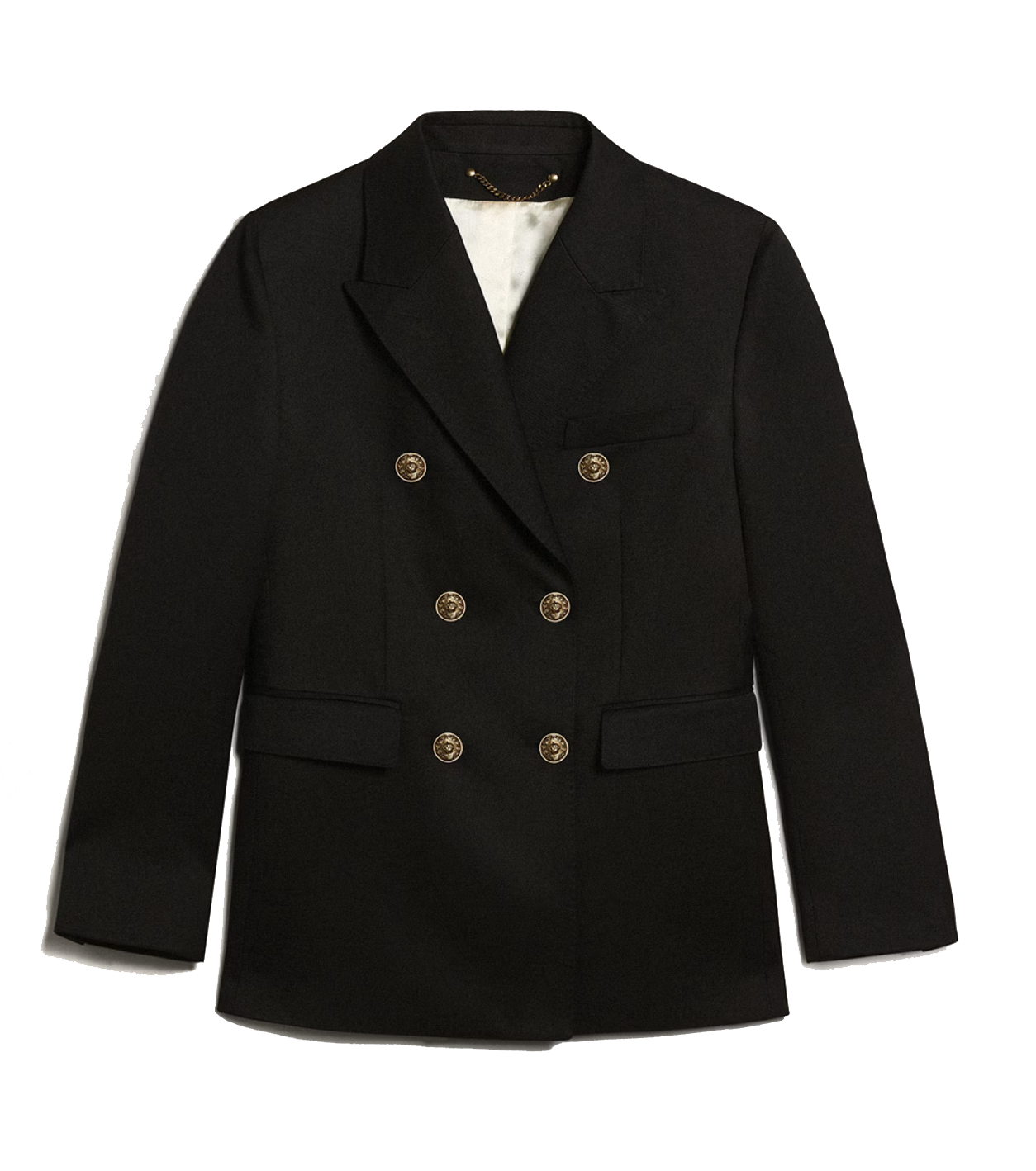 GOLDEN GOOSE DIVA BLAZER DOUBLE BREASTED BLACK BY PAUL WARMER 