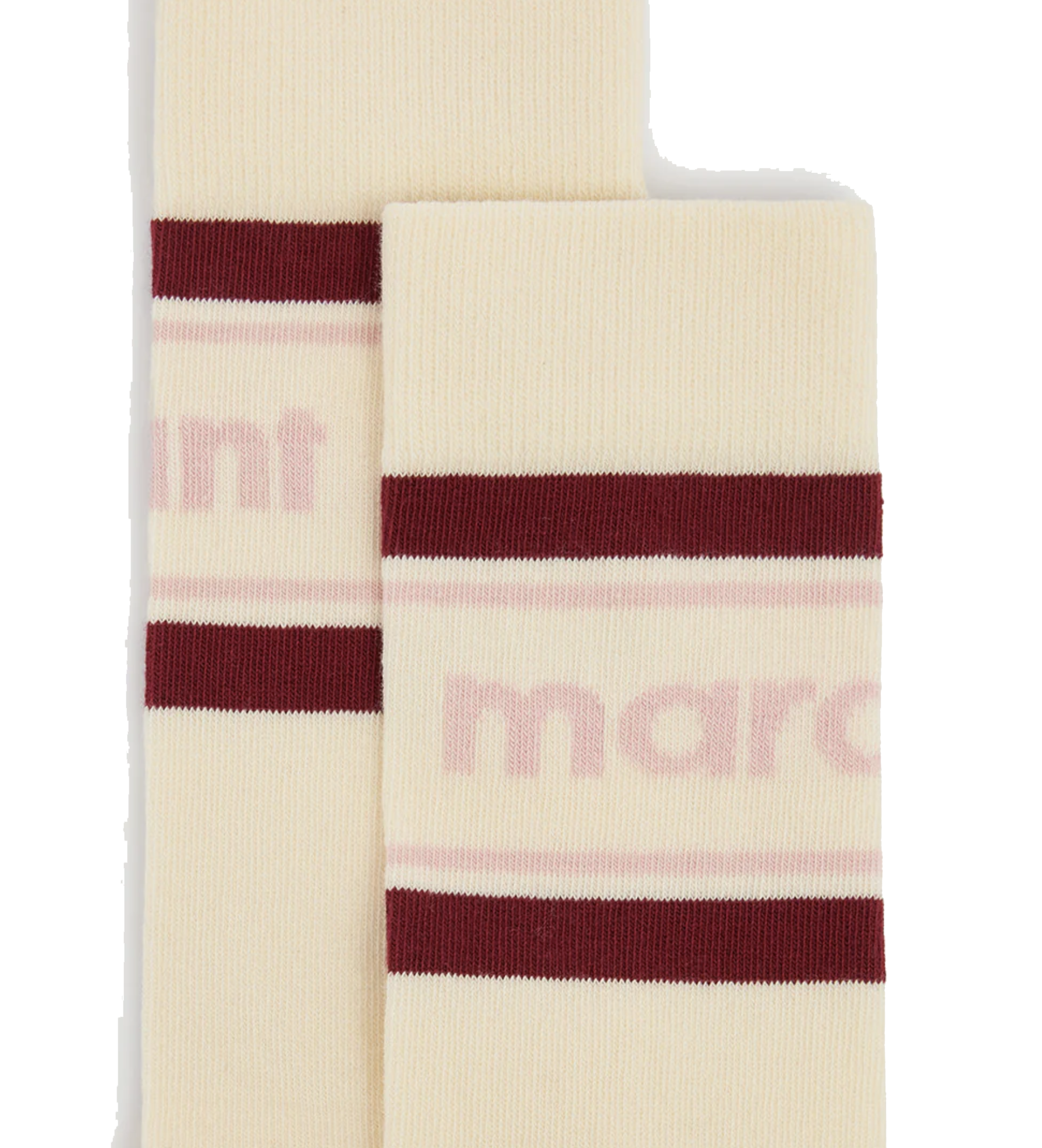ISABEL MARANT DONNA SOCKS ECRU RED