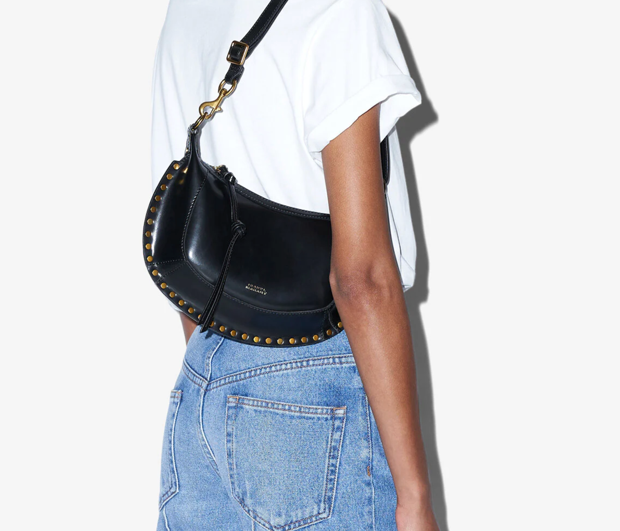 ISABEL MARANT OSKAN MOON BLACK LEATHER