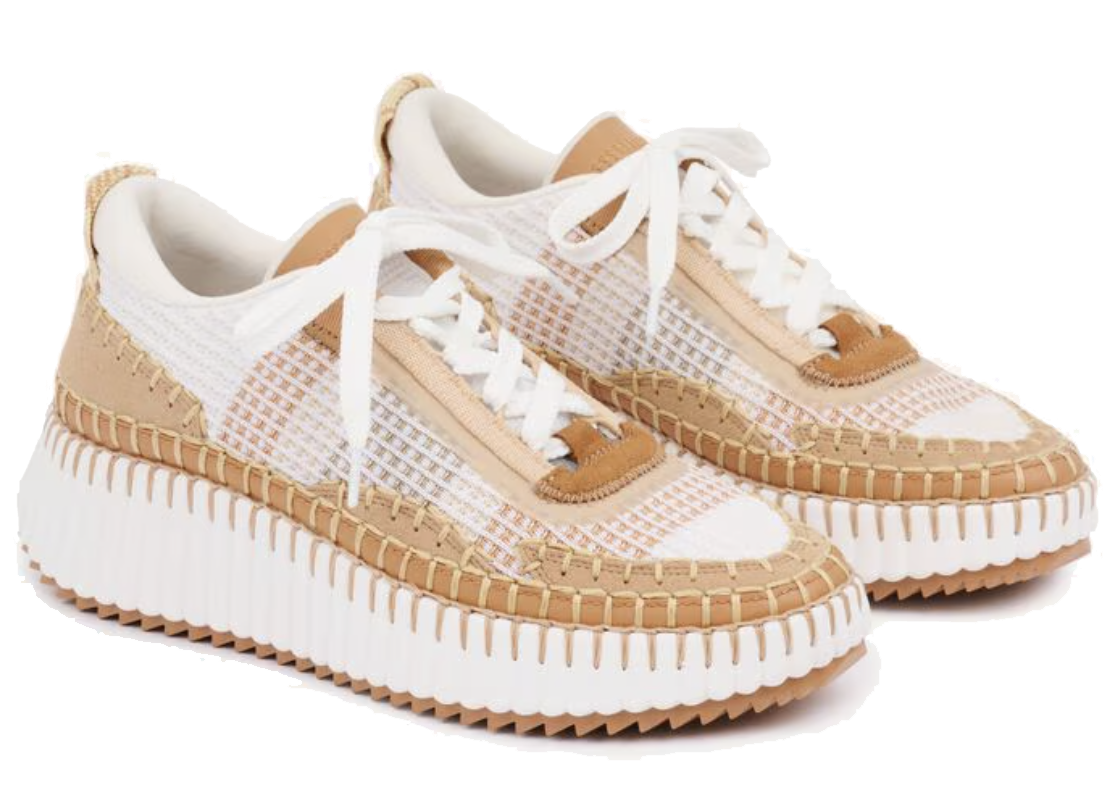 CHLOE NAMA SNEAKER CINNAMON BROWN