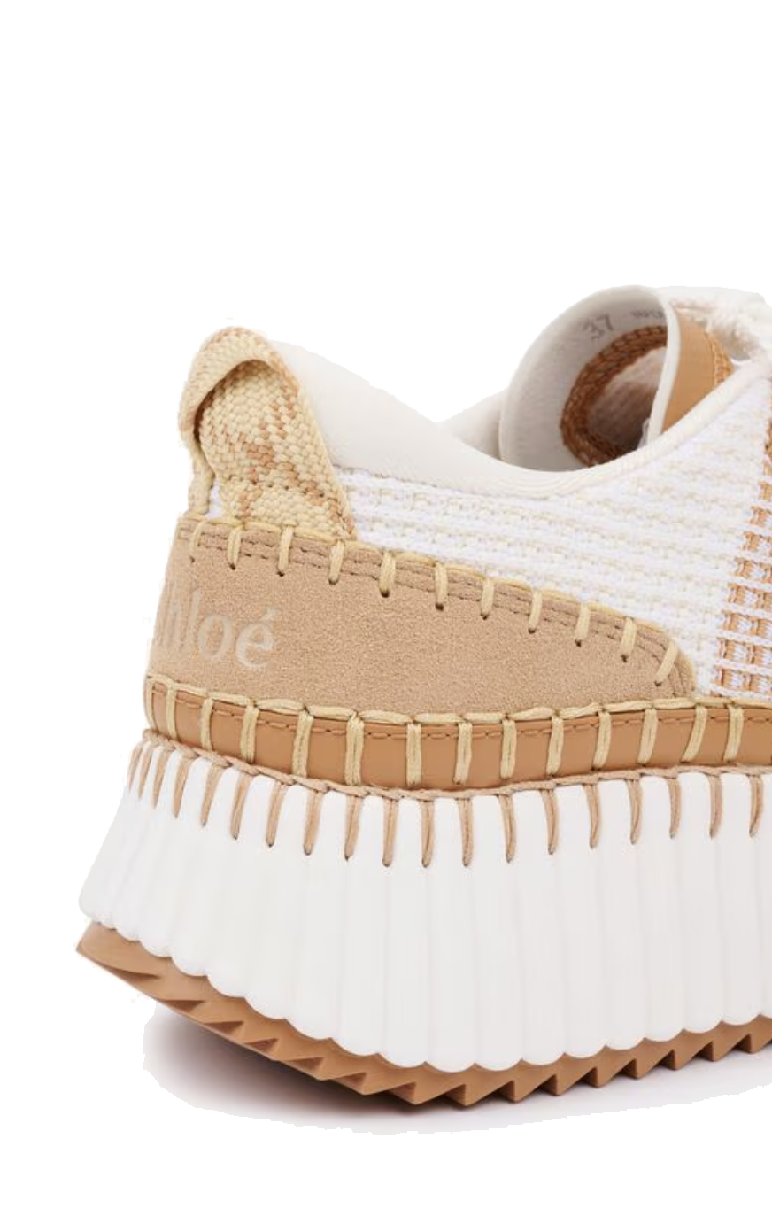CHLOE NAMA SNEAKER CINNAMON BROWN