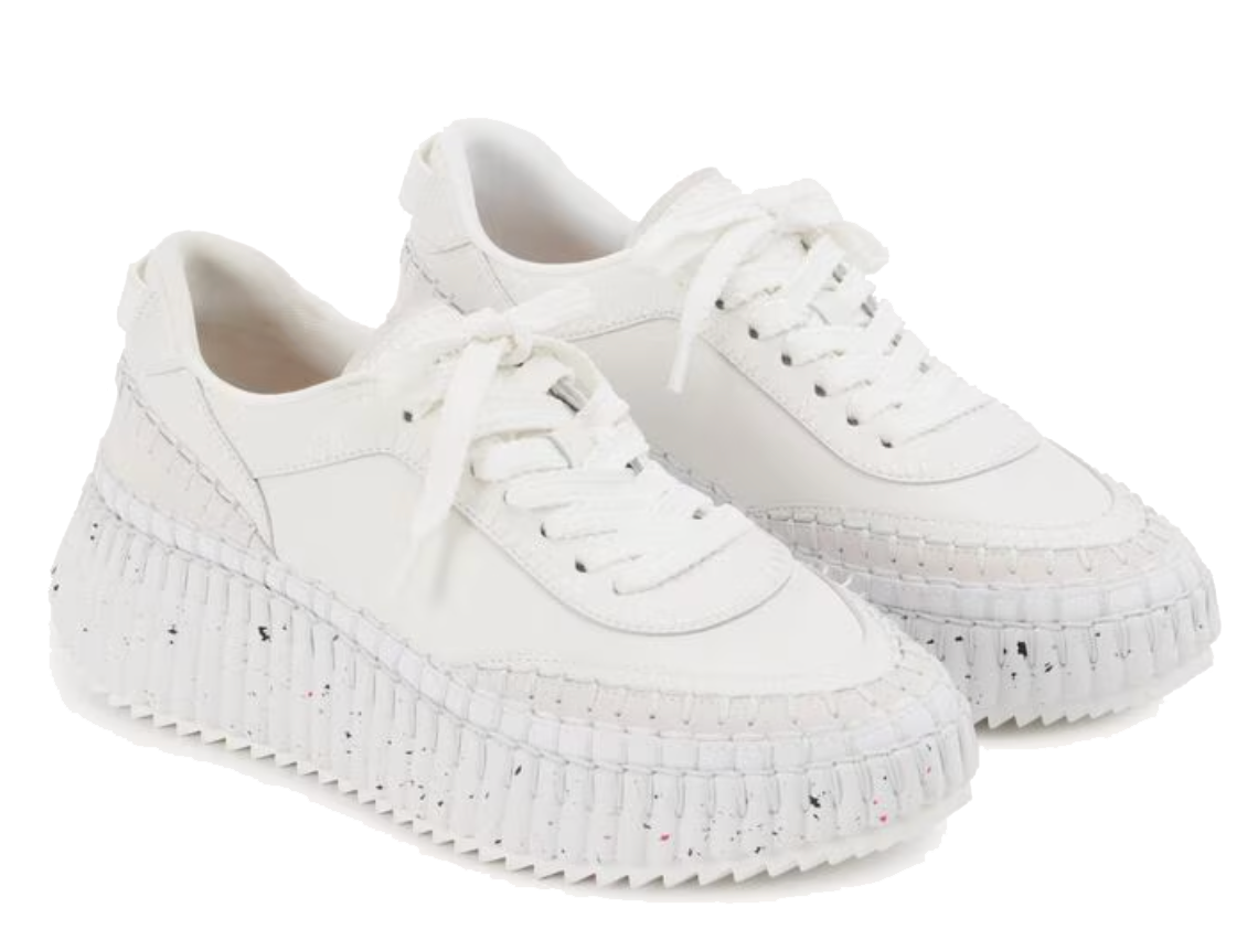 CHLOE NAMA SNEAKER BRILLIANT WHITE
