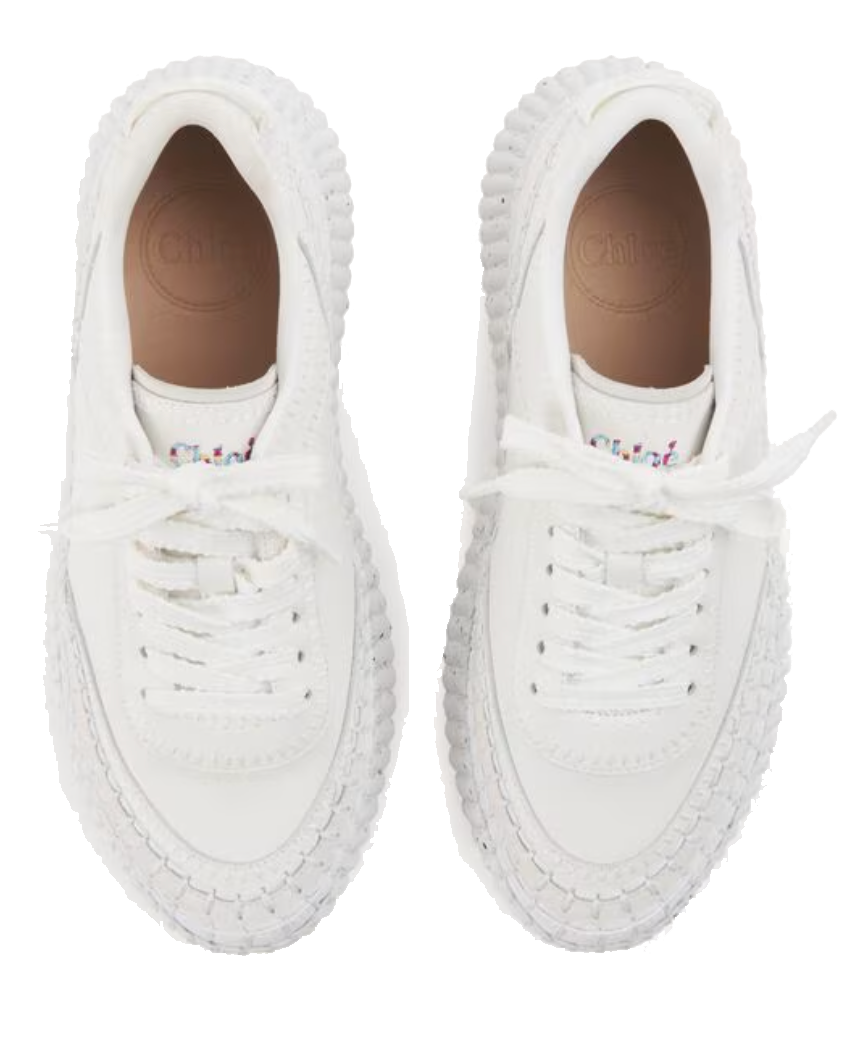 CHLOE NAMA SNEAKER BRILLIANT WHITE