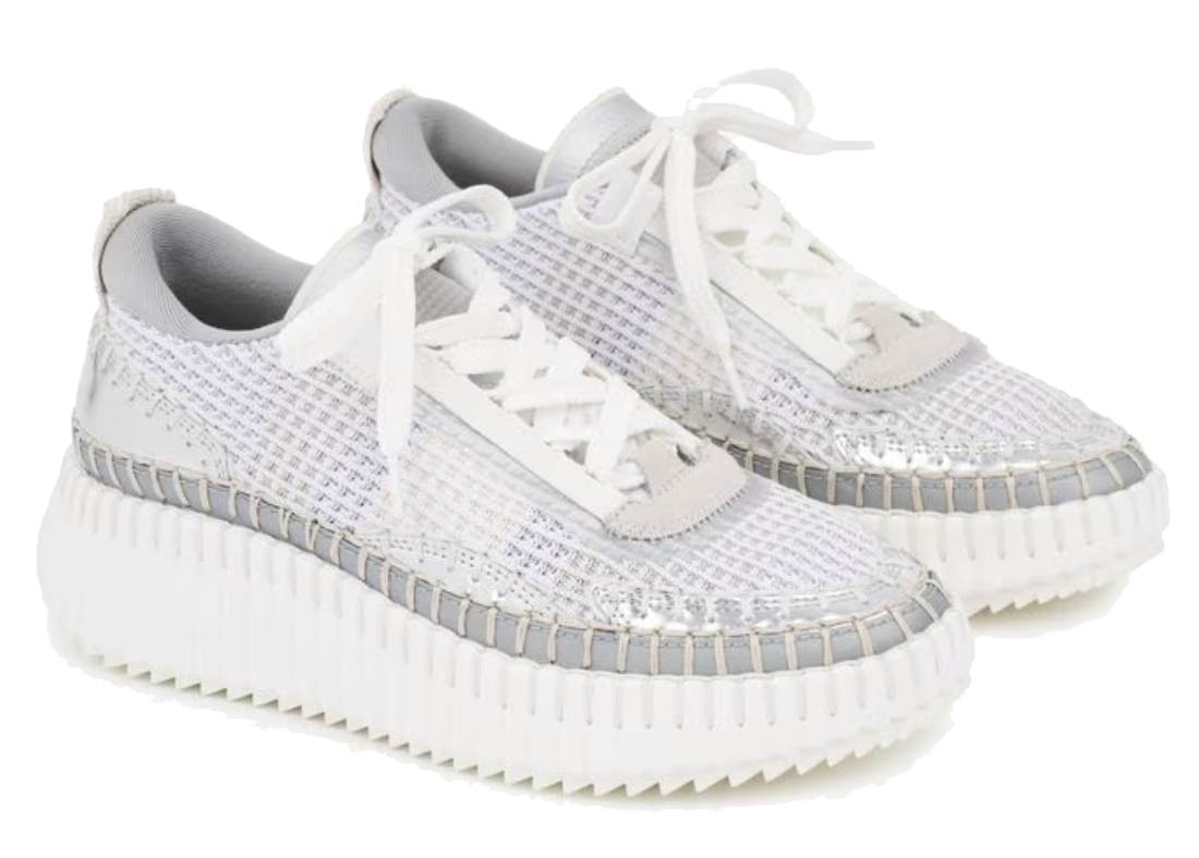 CHLOE NAMA SNEAKER SILVER GREY
