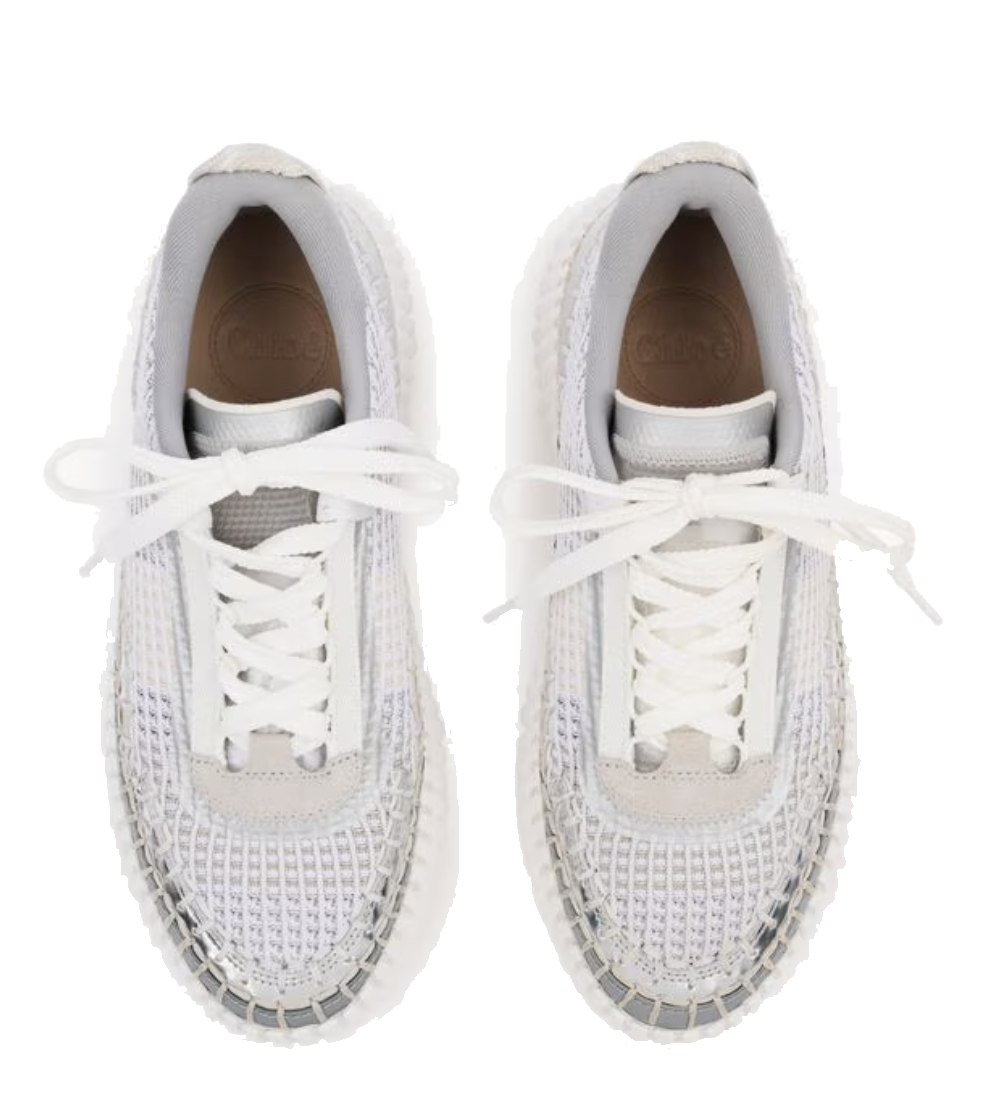 CHLOE NAMA SNEAKER SILVER GREY